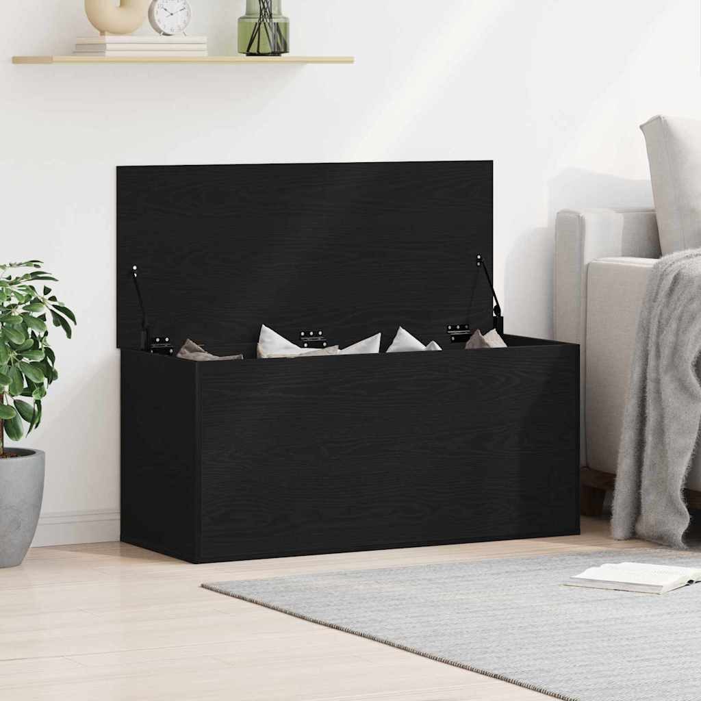vidaXL Aufbewahrungsbox Aufbewahrungsbox Schwarz Eichen-Optik 100 x 42 x 46 cm (1 St)