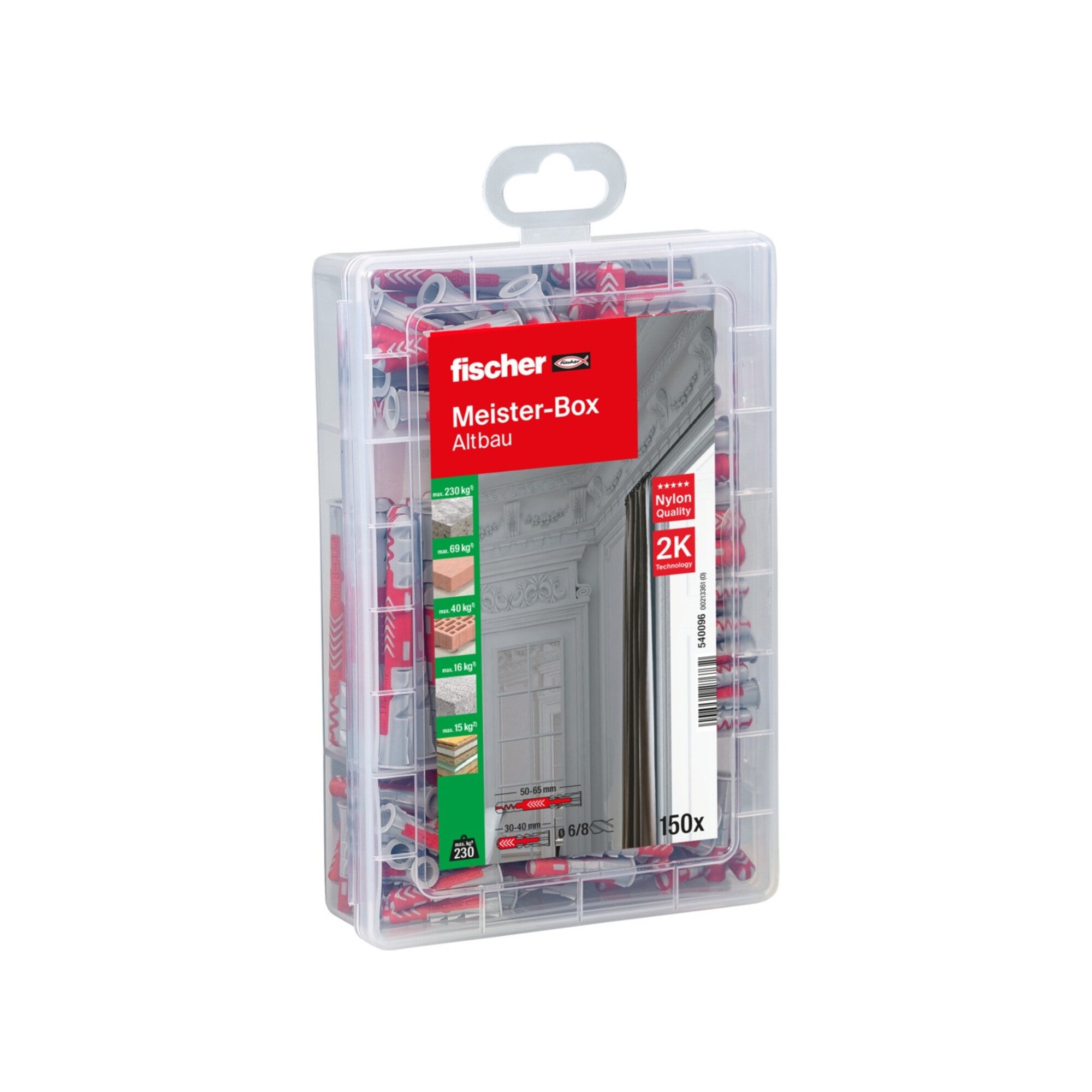 fischer Schrauben- und Dübel-Set fischer Meister-Box Altbau (150 Teile)