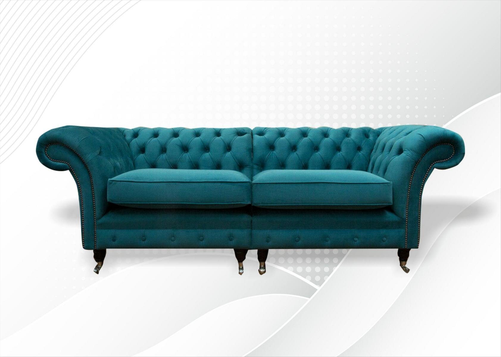 225 cm Chesterfield Design JVmoebel 3 Sofa Sitzer Chesterfield-Sofa, Couch