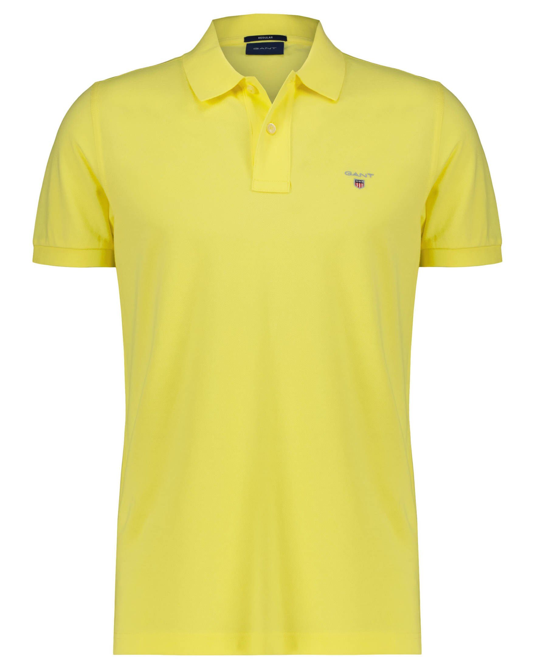 Gant Poloshirt Herren Poloshirt PIQUE Regular Fit (1-tlg) gelb (510) | 