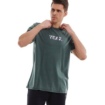 YEAZ T-Shirt CHAWLAY t-shirt T-Shirt im Vintage Look aus hochwertigem veganem Material-Mix