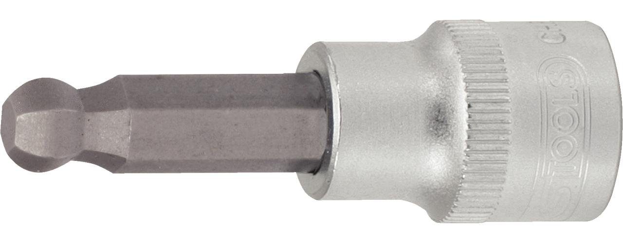 KS Tools 911.1658 Bit-Stecknuss Innensechskant Mit Kugelkopf – 8mm, 1/2 Zoll Antrieb, Lange Ausführung
