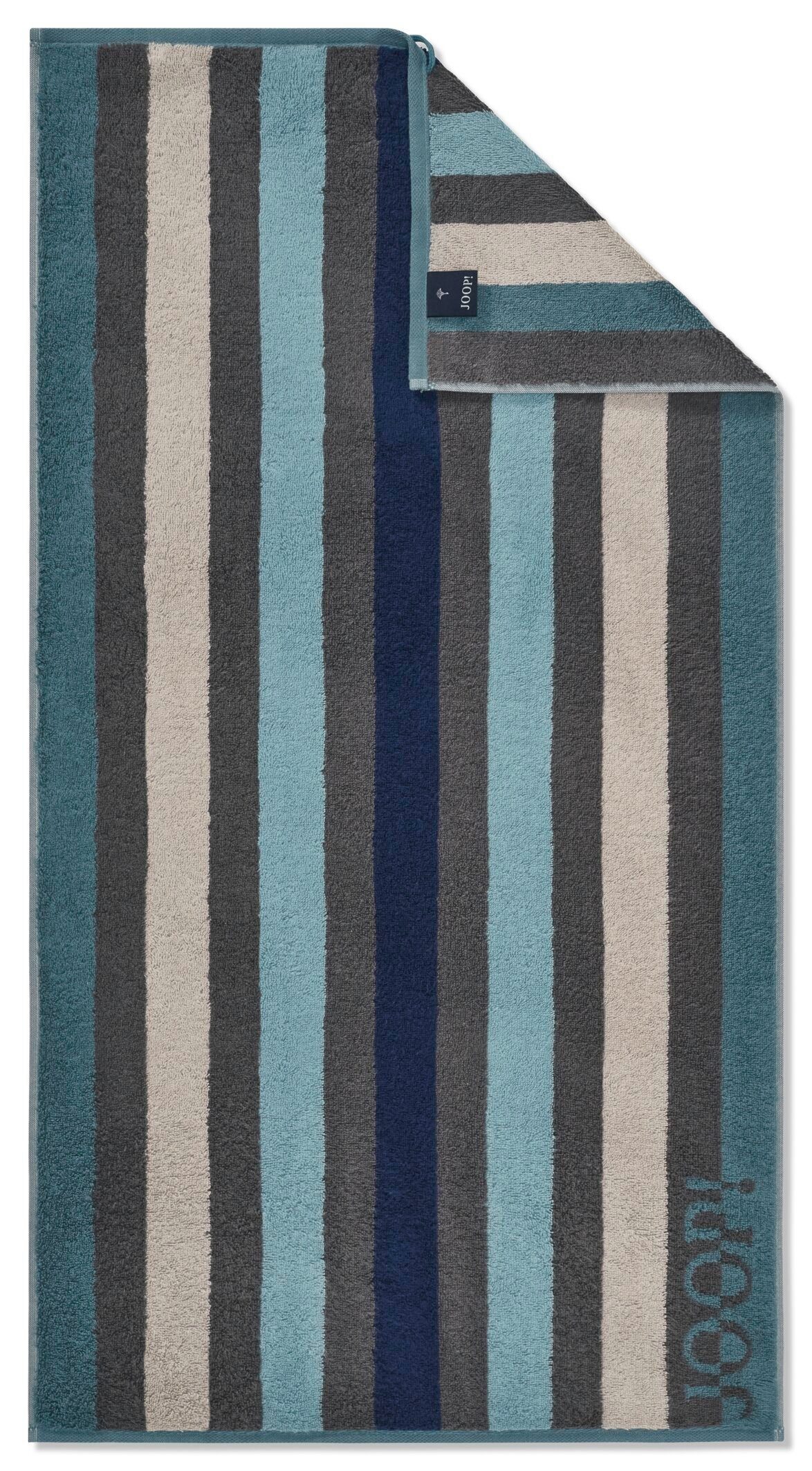 Joop! Duschtuch JOOP! LIVING - TONE STRIPES Duschtuch, Textil (1-St) Aqua