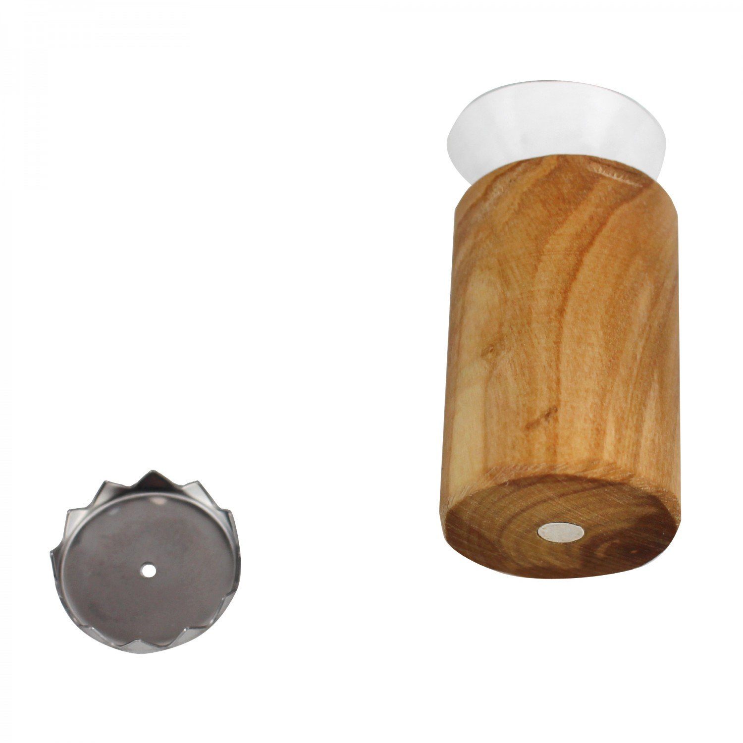mitienda Seifenschale Magnetischer Seifenhalter aus Olivenholz Turm