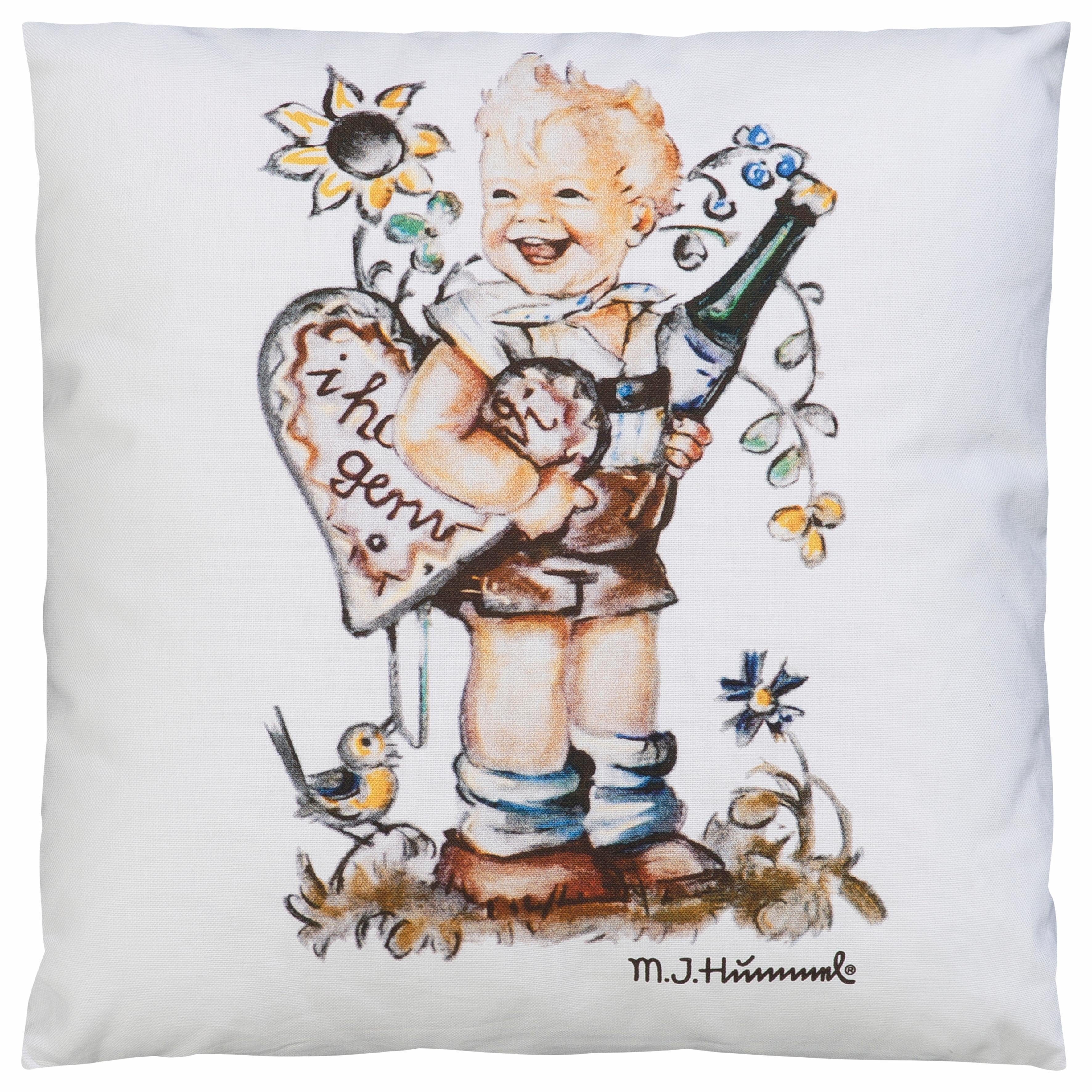 M.I. Hummel Kissenbezug I hab di gern - Junge, (1 Stück), mit Hummel Figur