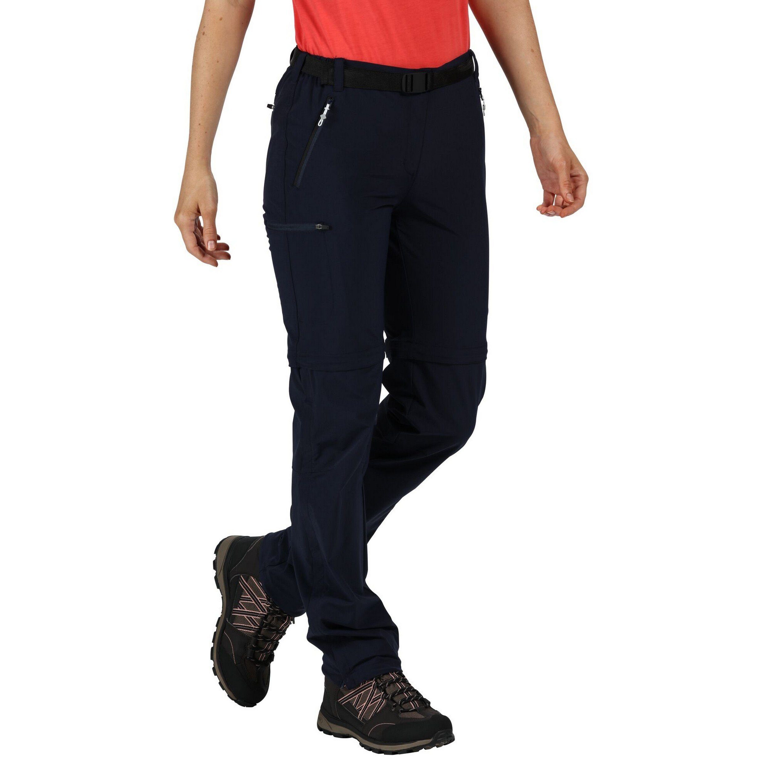 Hosenbeinen Zip Xert mit Off Regatta abnehmbaren Outdoorhose Navy Damen, für