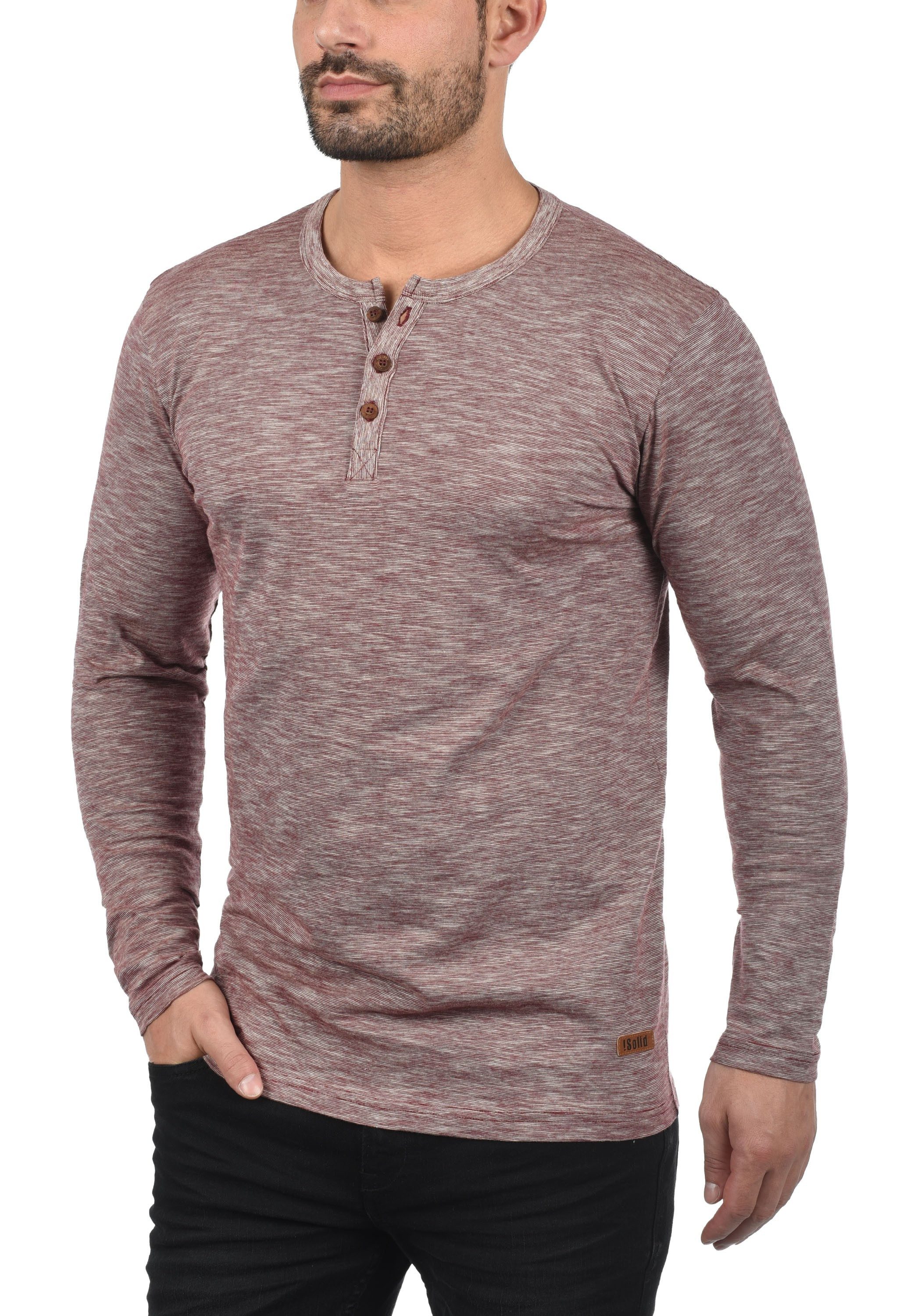 !Solid Rundhalsshirt SDMigos Langarmshirt mit Knopfleiste günstig online kaufen