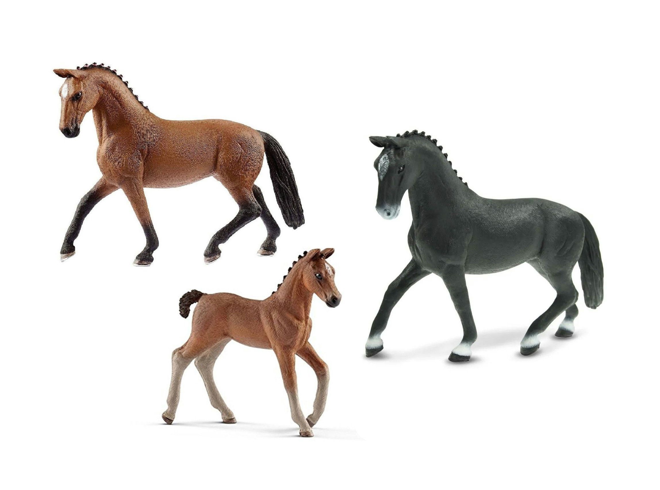 Schleich® Spielfigur Tierfiguren - Pferde-Set 15-teilig
