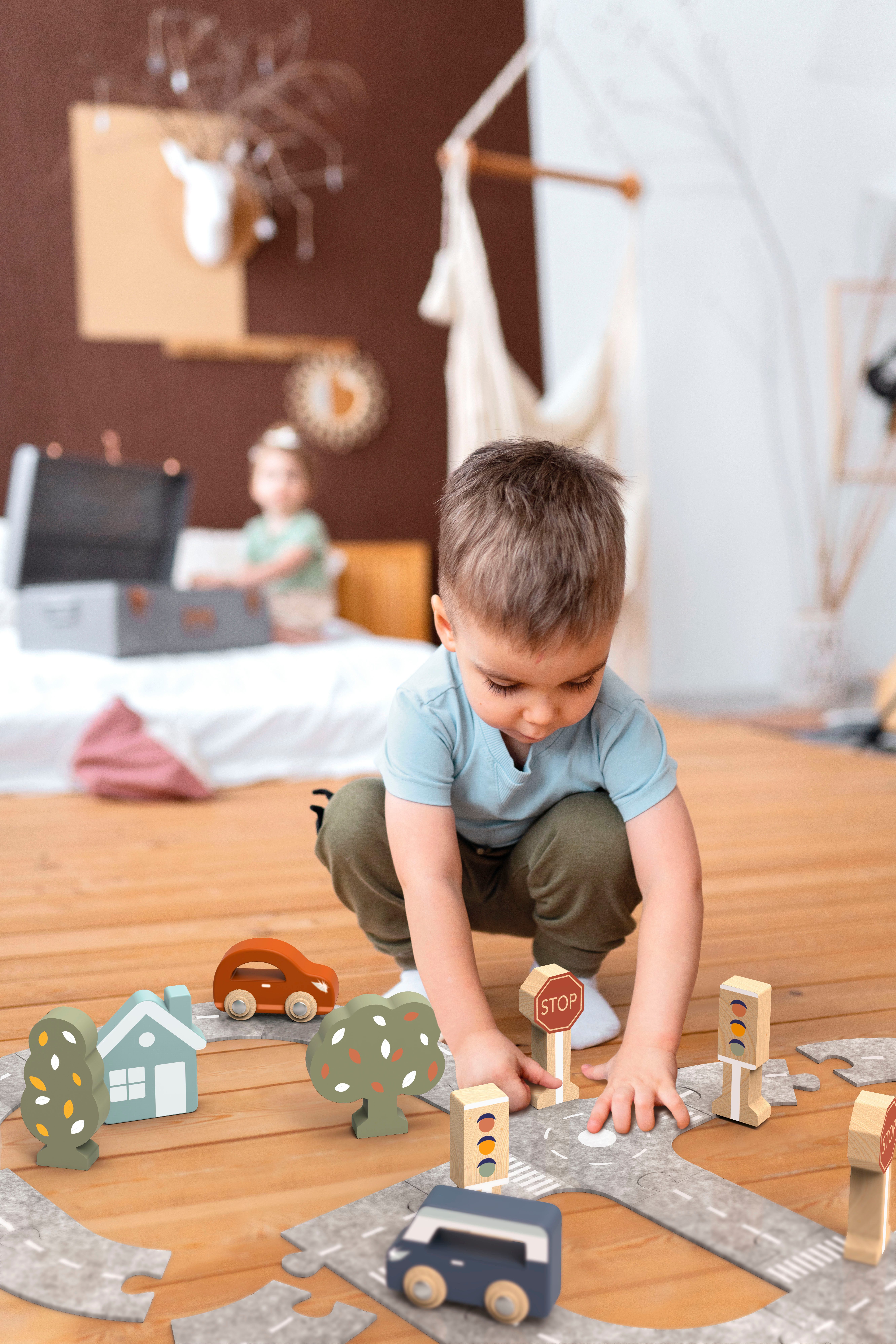 speedy monkey Spiel-Ampelanlage Autospur Puzzle (Set), FSC® - schützt Wald günstig online kaufen