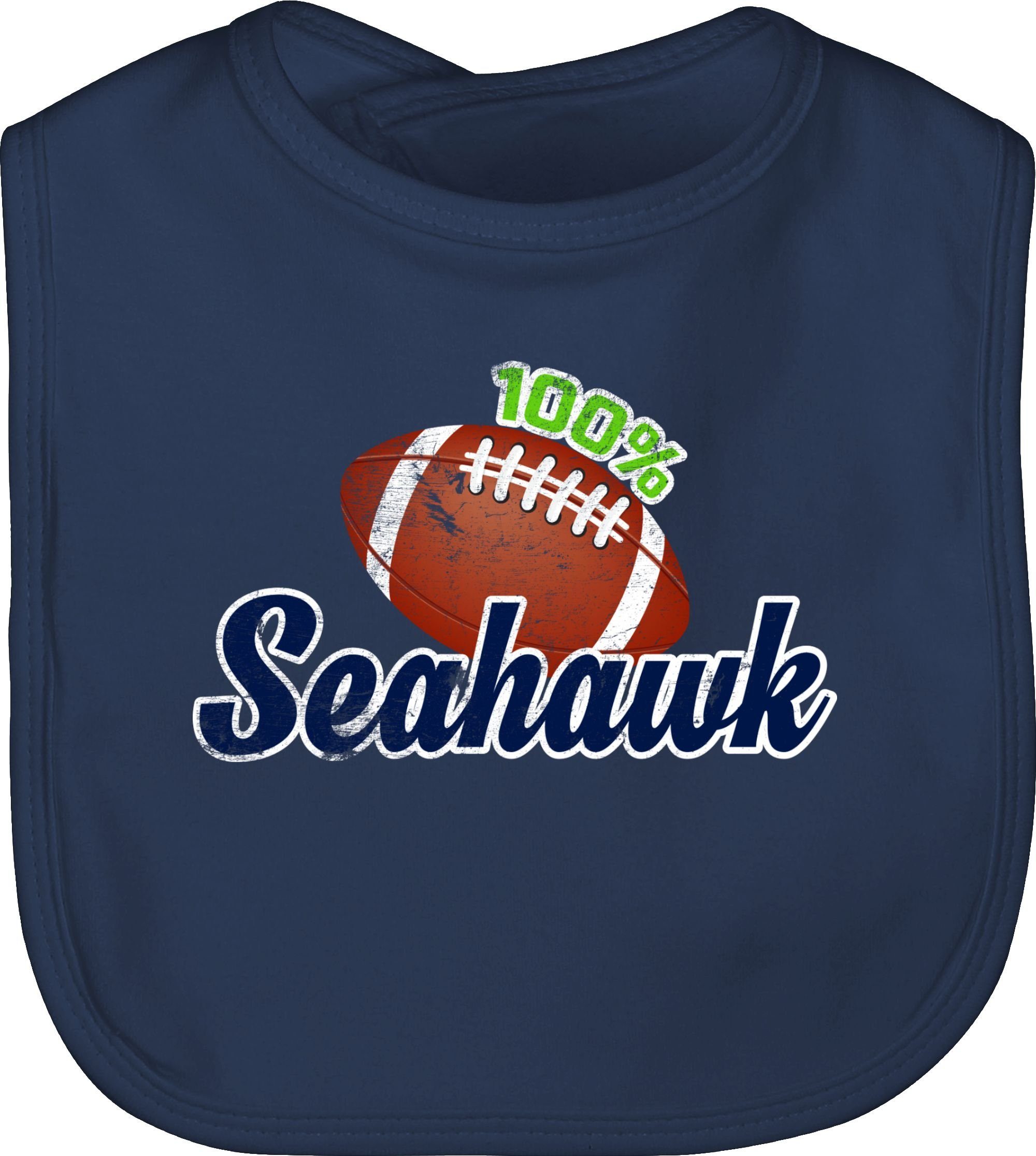 Baby Sport Shirtracer Lätzchen Blau & Bewegung Navy 100% 1 Seahawk,