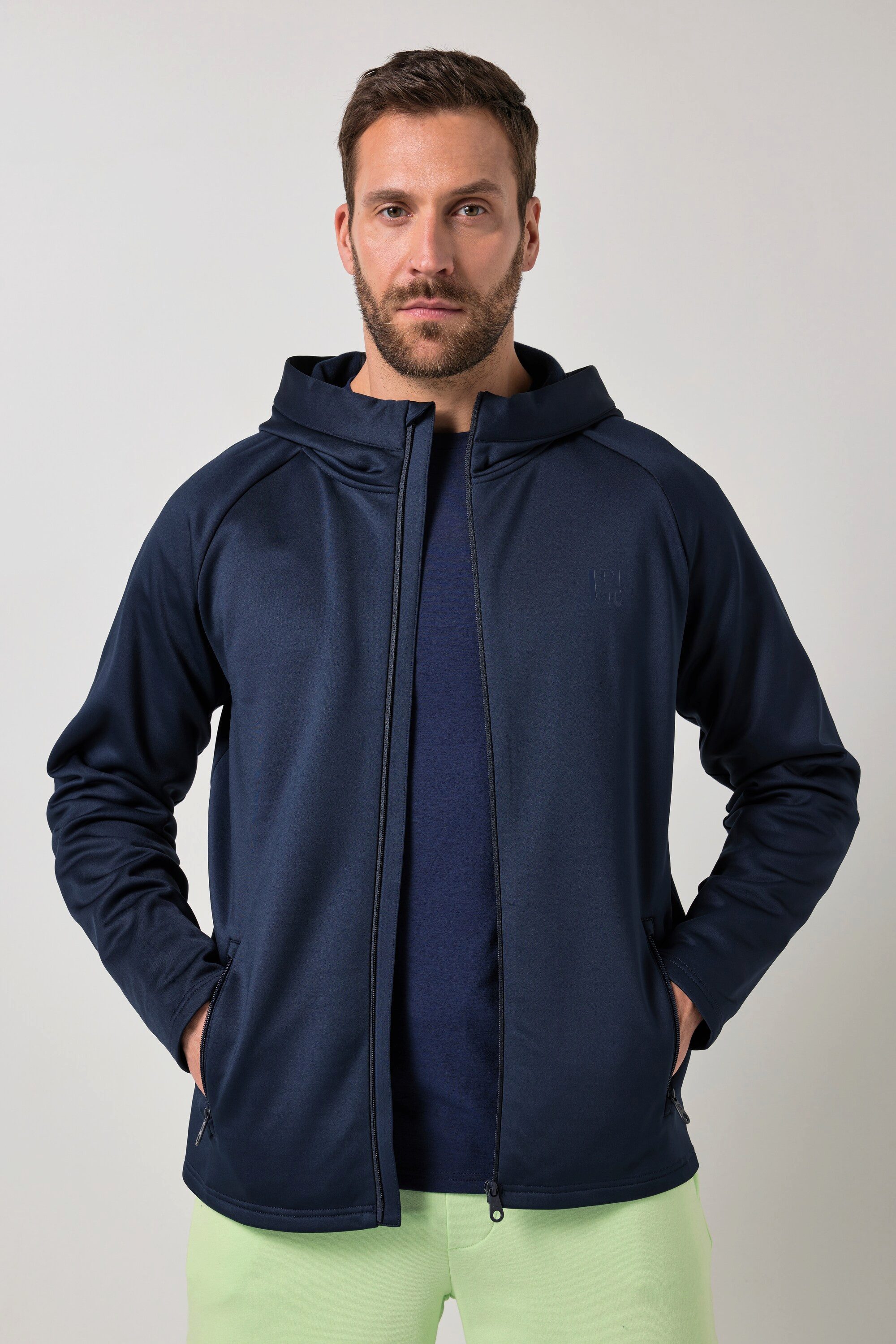 JP1880 Fleecejacke Sweatjacke FLEXNAMIC® Fitness Softshell Kapuze