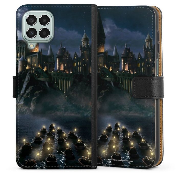 DeinDesign Handyhülle Hogwarts by Night Samsung Galaxy M33 5G Hülle Handy Flip Case Wallet Cover