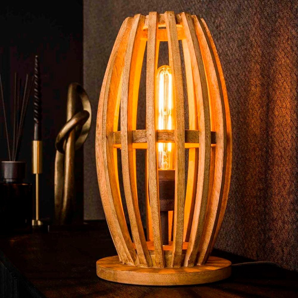 famlights Tischleuchte famlights, Tischleuchte Bjelle in Natur E27