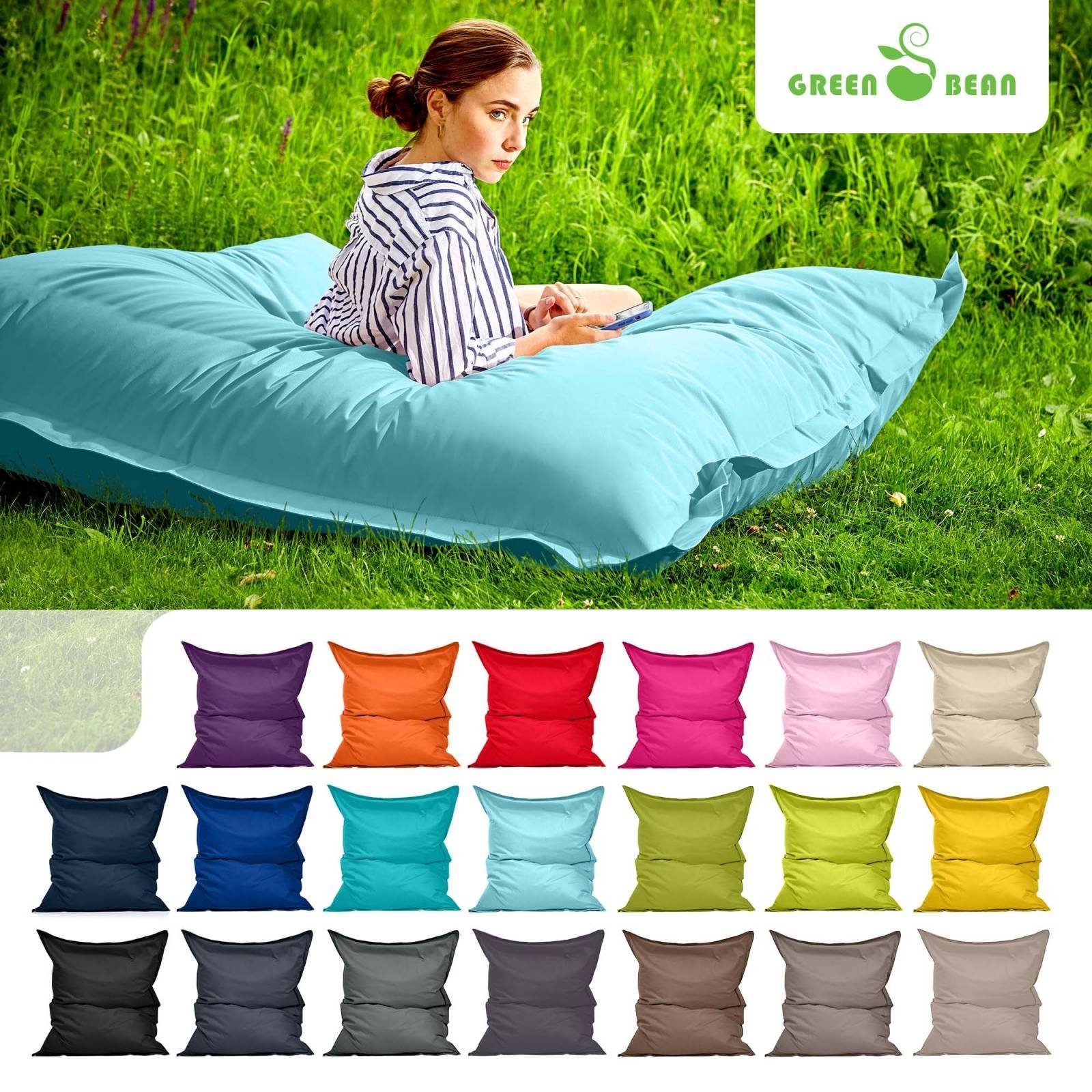 Green Bean Sitzsack Square Outdoor, 140x180cm günstig online kaufen