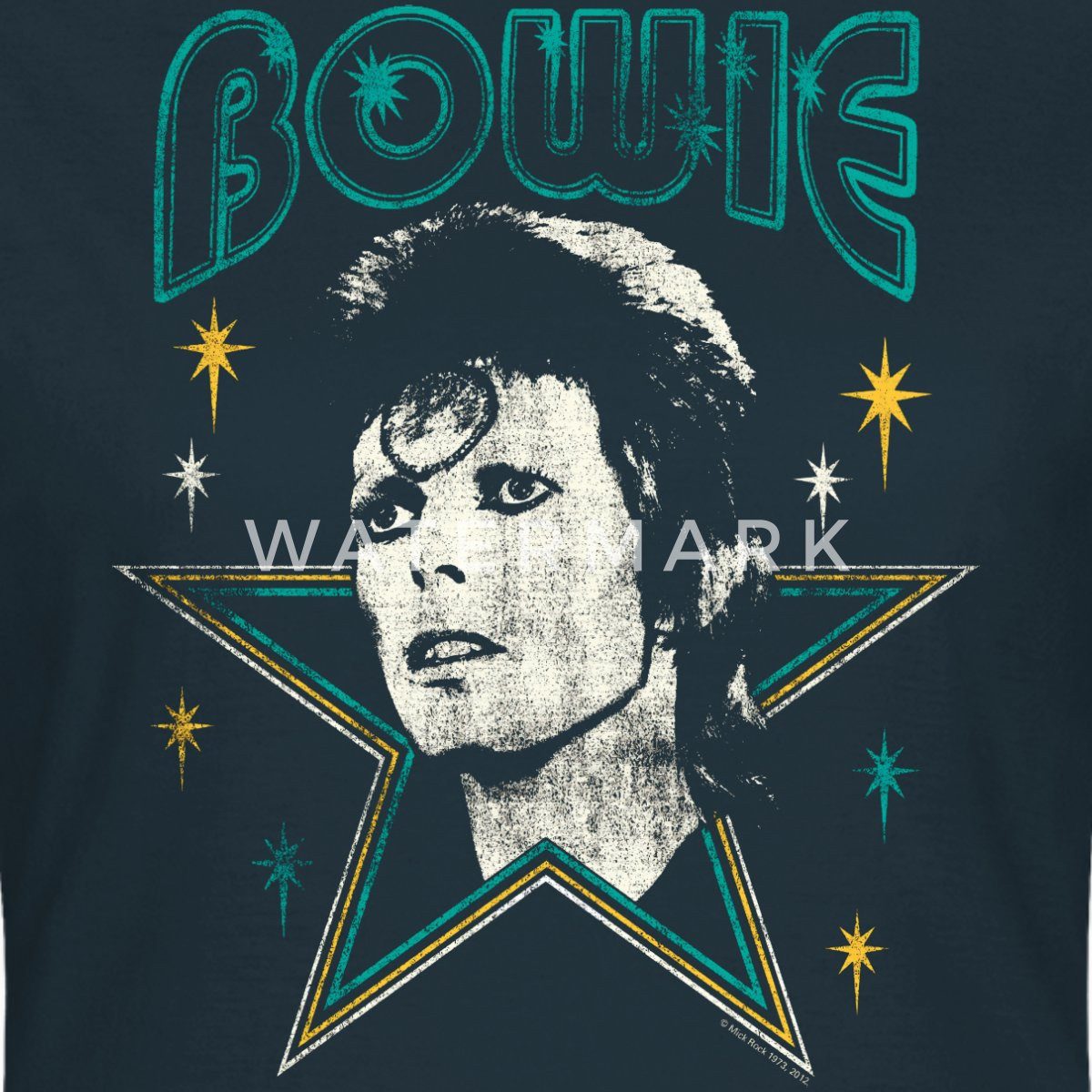 Spreadshirt T-Shirt David Bowie Schriftzug Mit günstig online kaufen