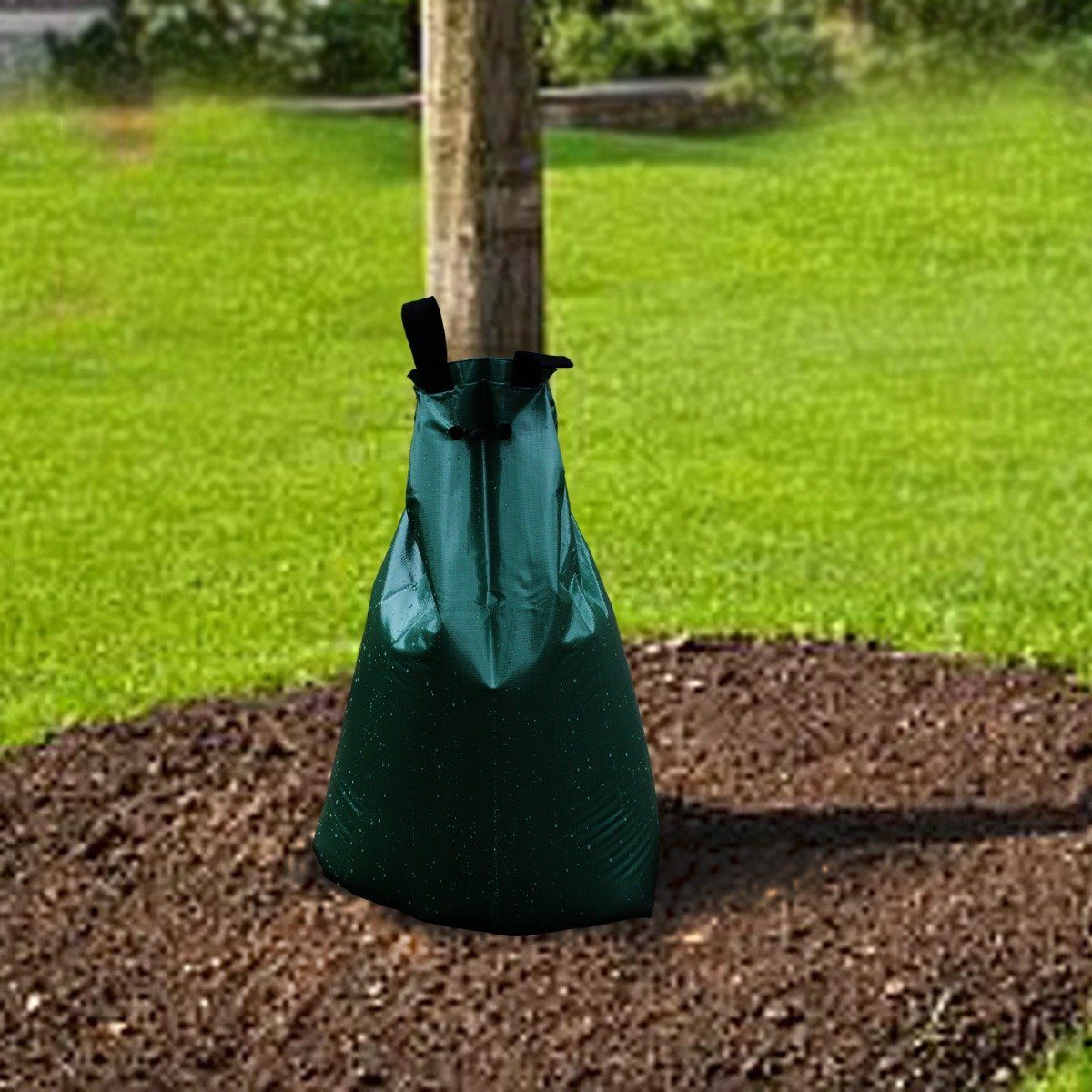 colourliving Bewässerungssystem Baumbewässerungsbeutel 75 Liter PE Giesssack, Wasserbeutel, 2 Griffschlaufen, Einfüllvorrichtung