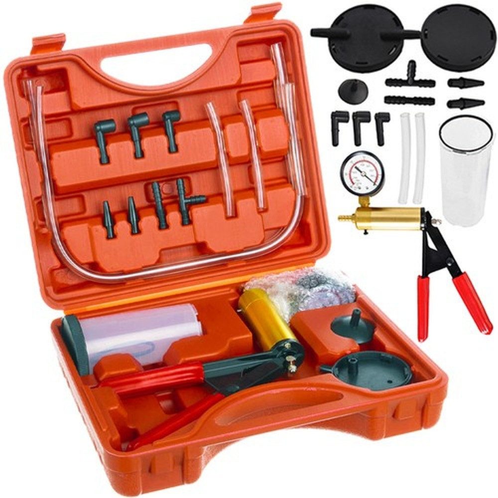 XTROBB Hochdruckpumpe Vakuumdruckpumpe (Spar-Set, 1-tlg., mit Manometer), Teile übersichtlich und sicher verstaut, kein Verlieren von Zubehör