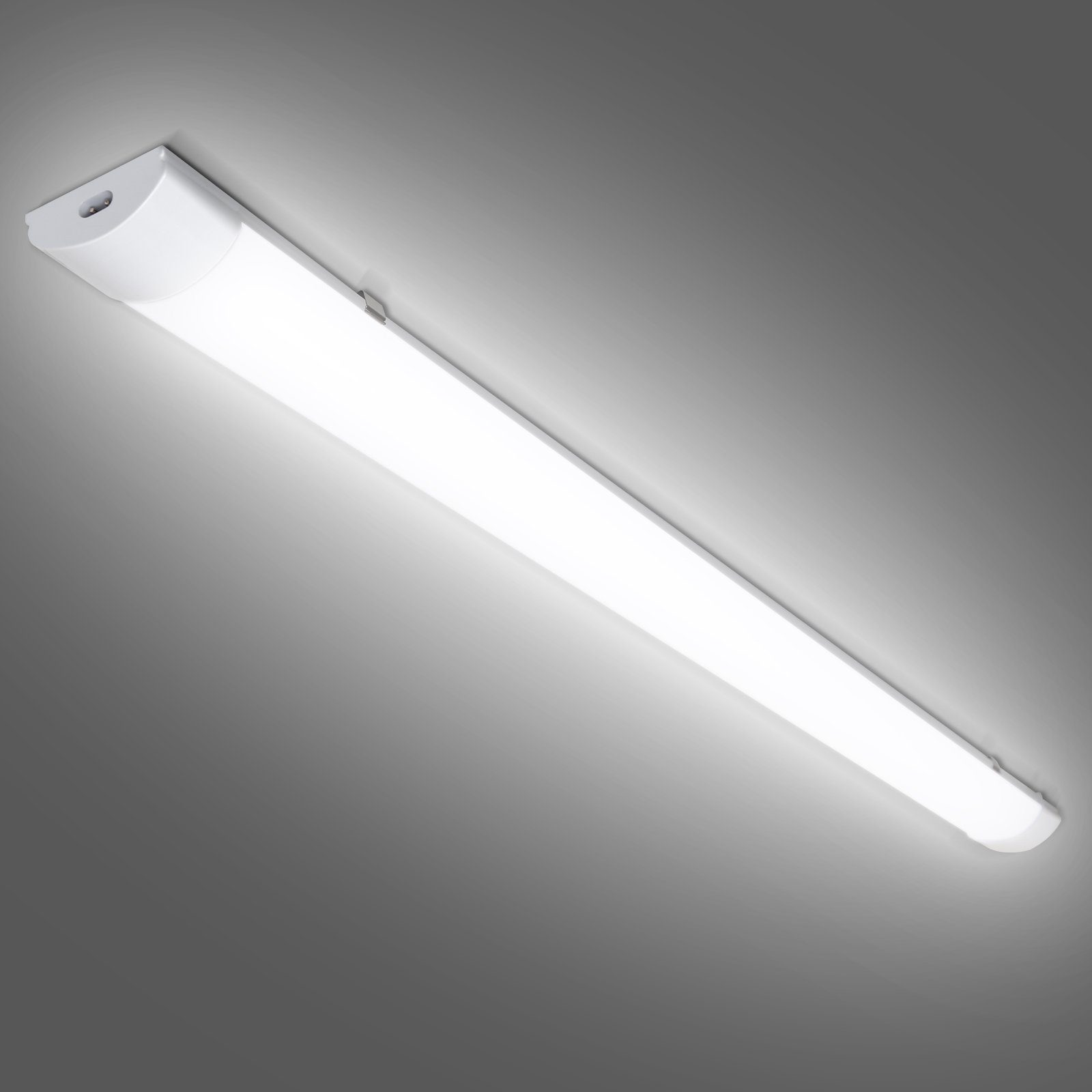 Clanmacy Außen-Deckenleuchte LED Feuchtraumlampe Feuchtraumleuchte IP65 Röhre 150 LED cm Neutralweiß