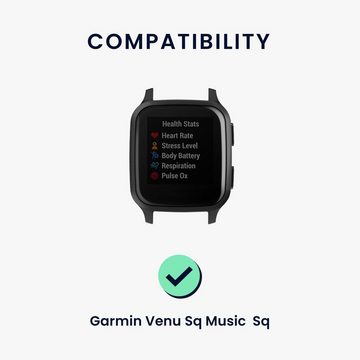 kwmobile Uhrenarmband 2x Sportarmband für Garmin Venu Sq Music / Sq, Armband TPU Silikon Set Fitnesstracker