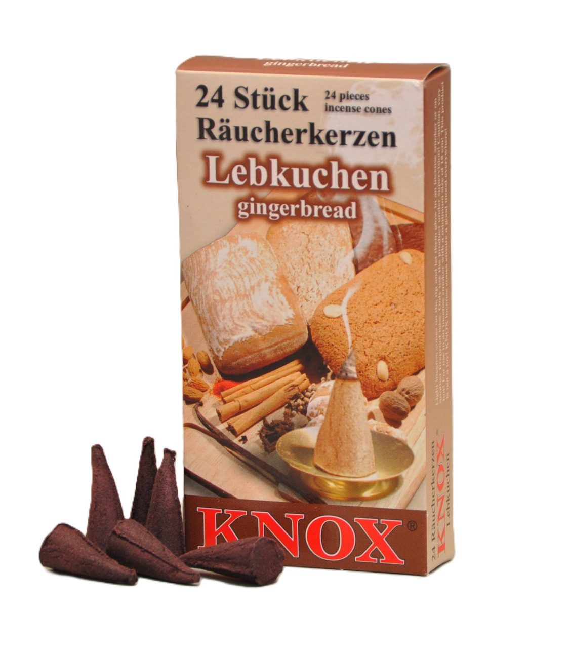 KNOX Räucherhaus Knox Räucherkerzen - Lebkuchen 24 Stück