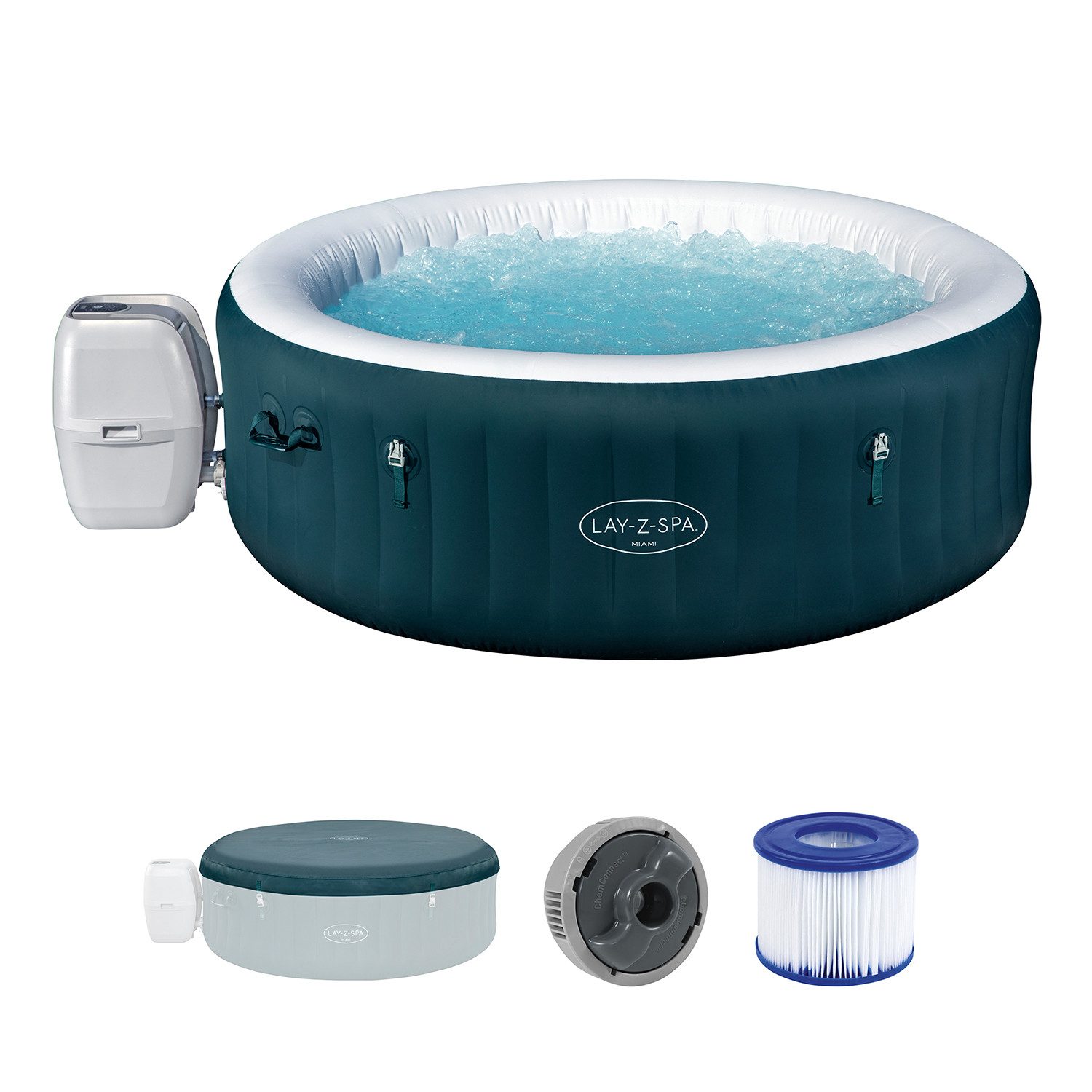Bestway Whirlpool LAY-Z-SPA Miami AirJet Ø 196 x 66 cm