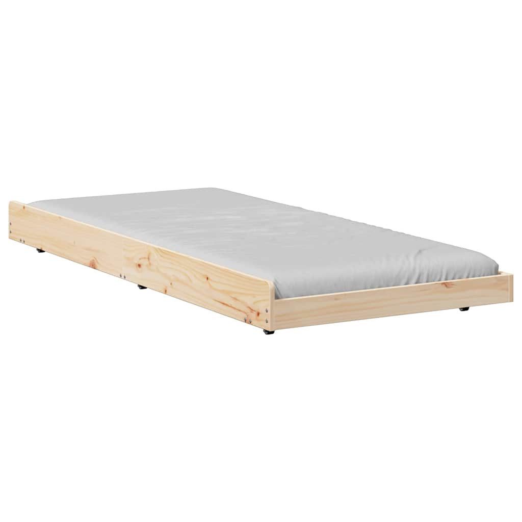 vidaXL Bett Bettgestell Braun 75 x günstig online kaufen
