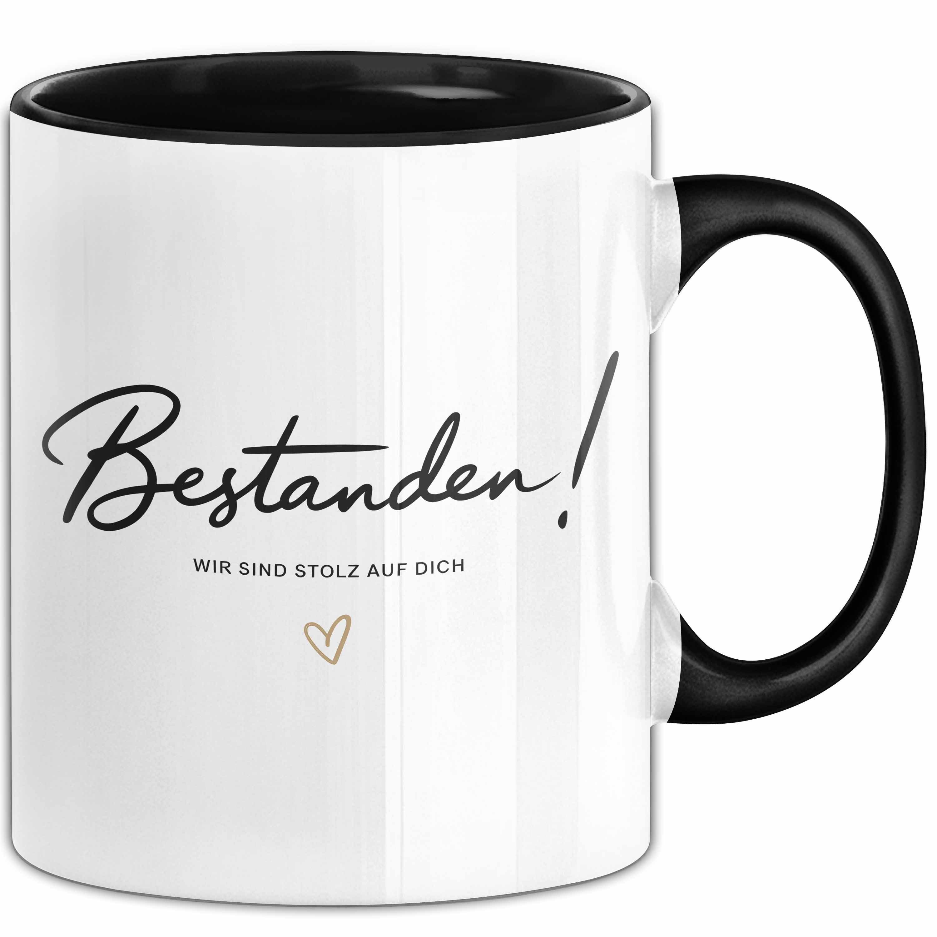 Trendation Tasse Schüler Abschluss Tasse Geschenk Lustige Geschenkidee Spruch Bestanden, Keramik