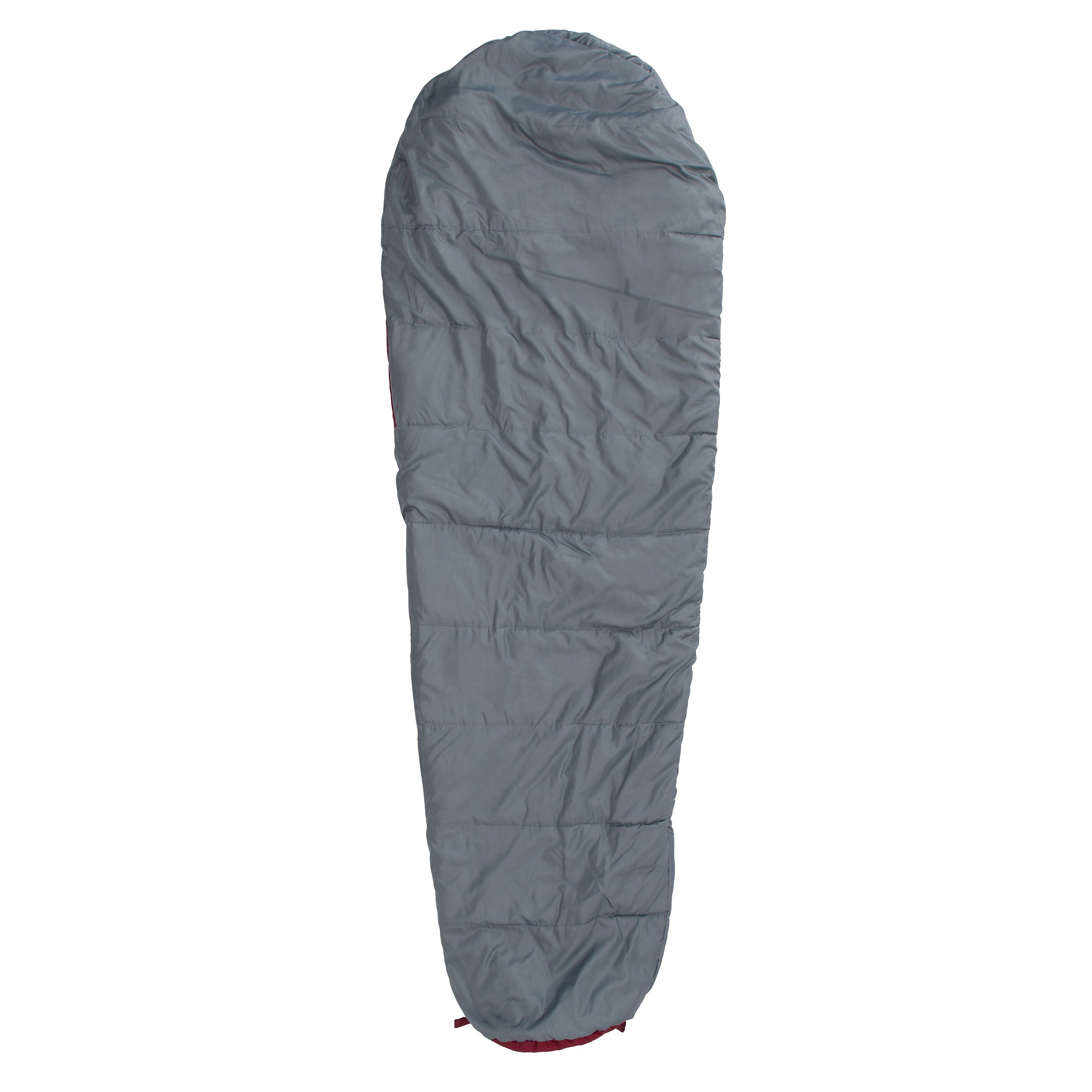 Lumaland Mumienschlafsack Where Tomorrow Schlafsack Tasche, Wärmekragen atmungsaktiv wasserabweisend Camping mit 230x80x55 weinrot