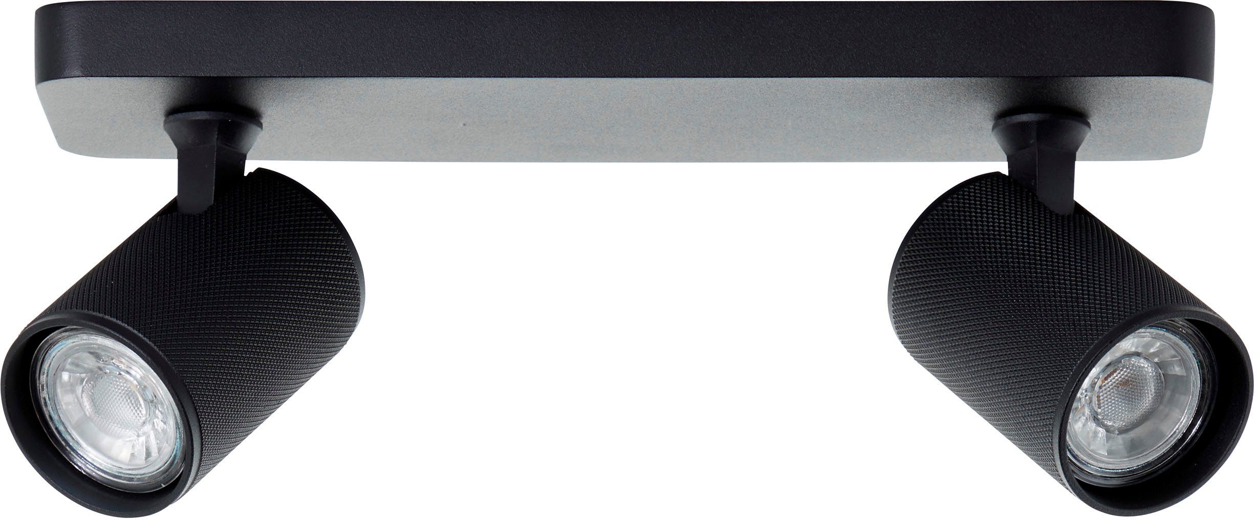 Brilliant Deckenstrahler Spotbalken cm, GU10, 3000K, LED 345lm, 12x31x9 Metall, schwarz schwenkbar, Marty, wechselbar, Warmweiß