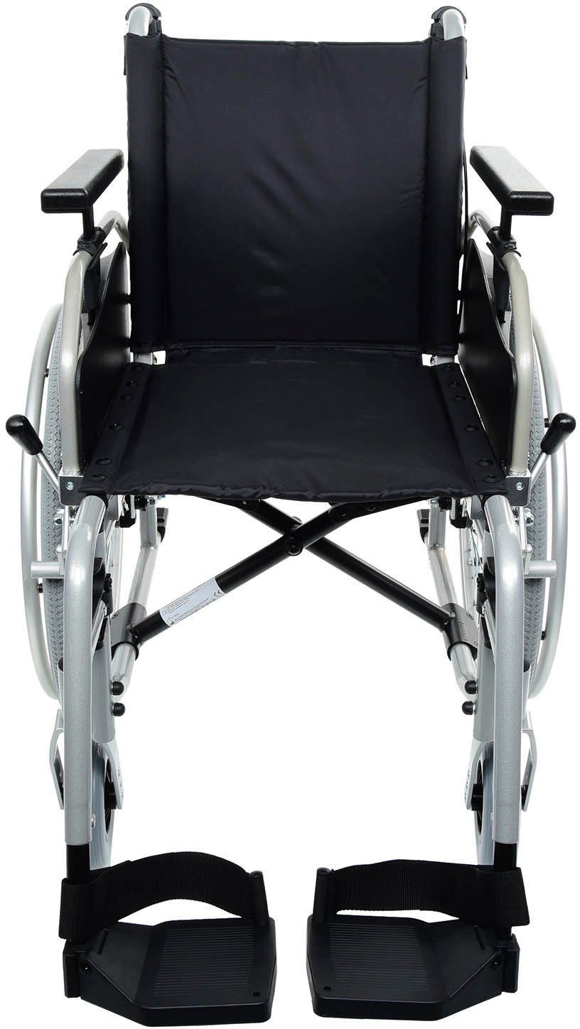 bescomedical Transportrollstuhl Primus ML 2.0, Sitzbreite 43 cm mit Trommelbremse und Komfortarmlehne