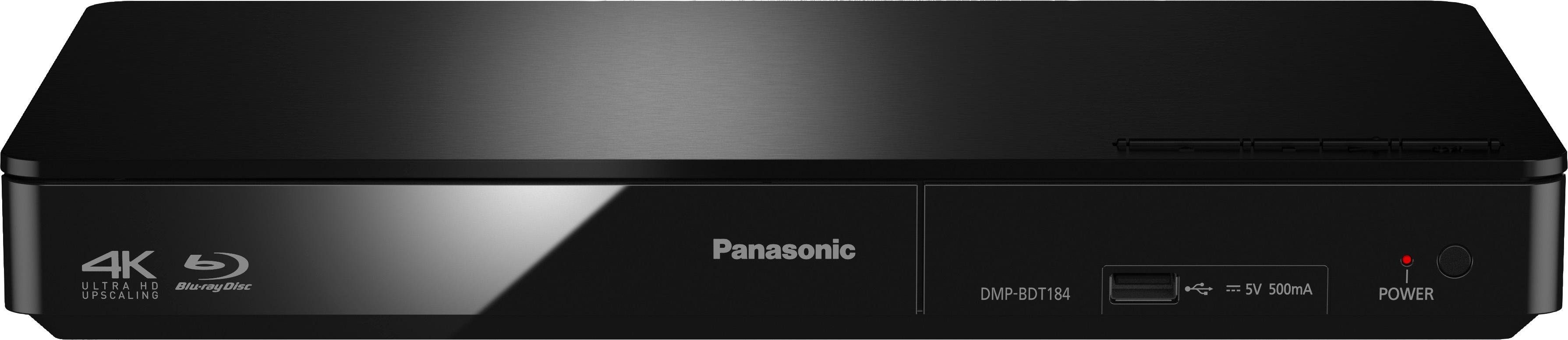 Panasonic DMP-BDT184 Blu-ray-Player schwarz (Ethernet), / Upscaling, 4K Schnellstart-Modus) (LAN DMP-BDT185