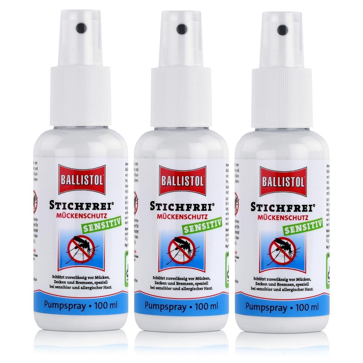 Sensitiv Insektenspray Stichfrei Ballistol Ballistol (3er Pac Zeckenschutz 100ml Mückenschutz,