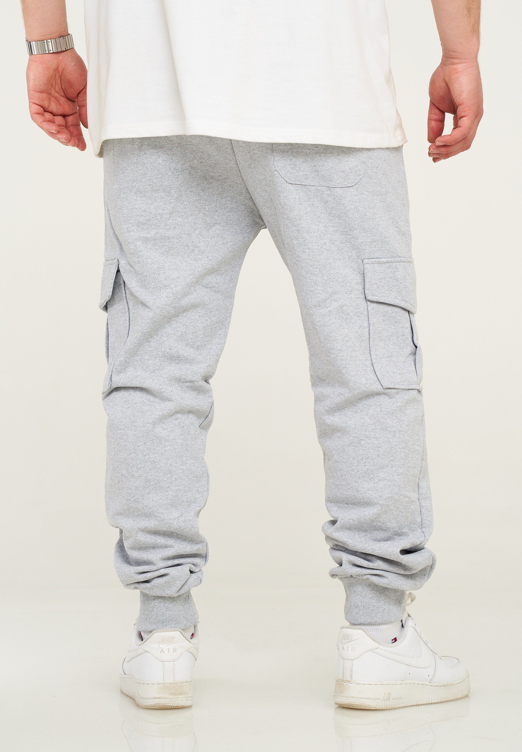behype Jogginghose BHPIURA Herren Sporthose mit Cargotaschen Trainingshose günstig online kaufen