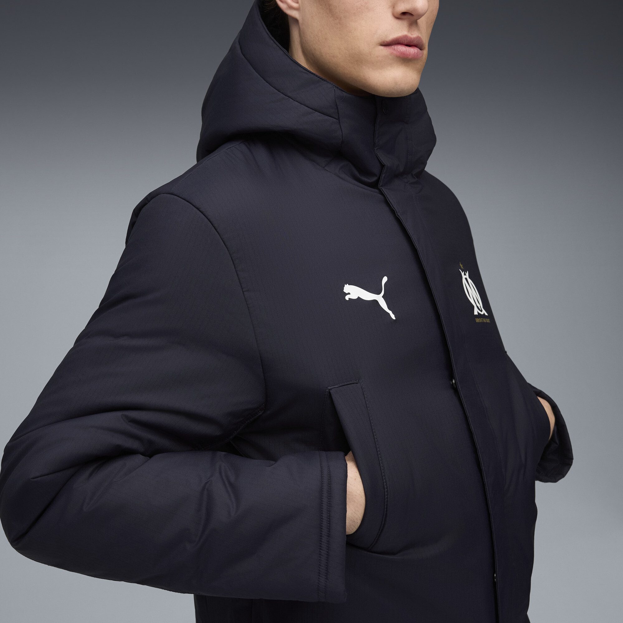 PUMA Parka Olympique de Marseille Trainingswinterjacke Herren