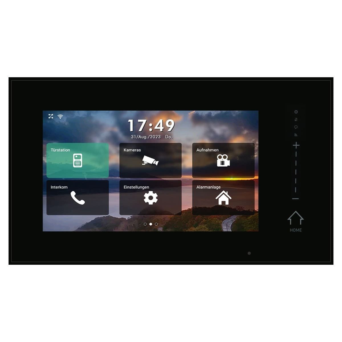 Balter Video-Türsprechanlage ERA 7" IP WiFi Touchscreen HD Schwarz Monitor für