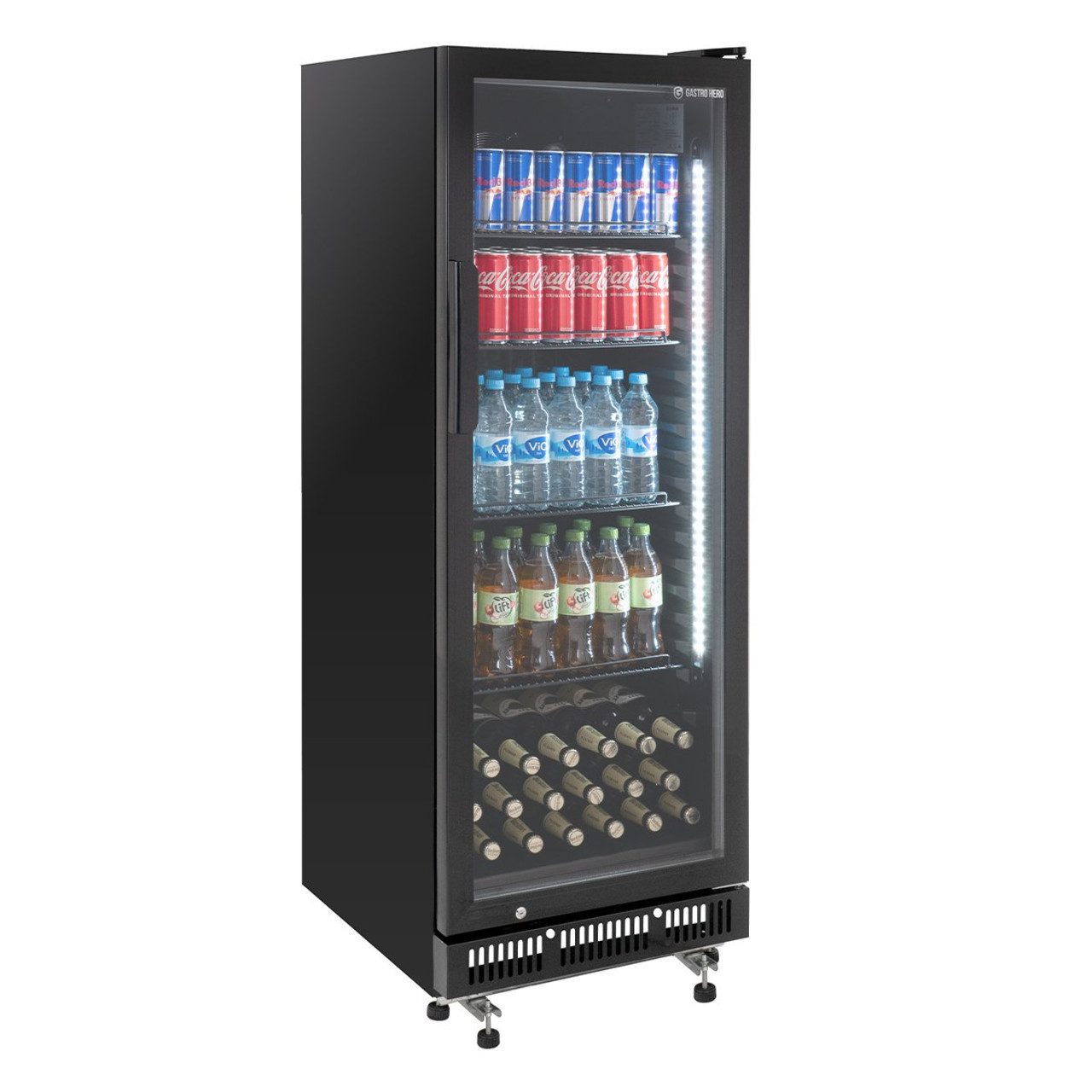 GastroHero Getränkekühlschrank GKSE230 GKSE230, 146.2 cm hoch, 53 cm breit