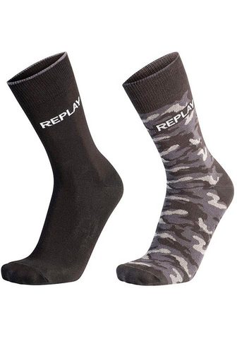 Replay Socken Leg Logo & kareiviško stiliaus ...