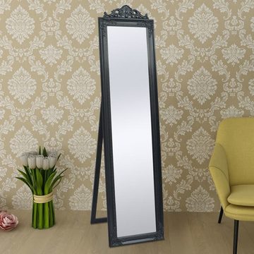 furnicato Wandspiegel Standspiegel im Barock-Stil 160x40 cm Schwarz