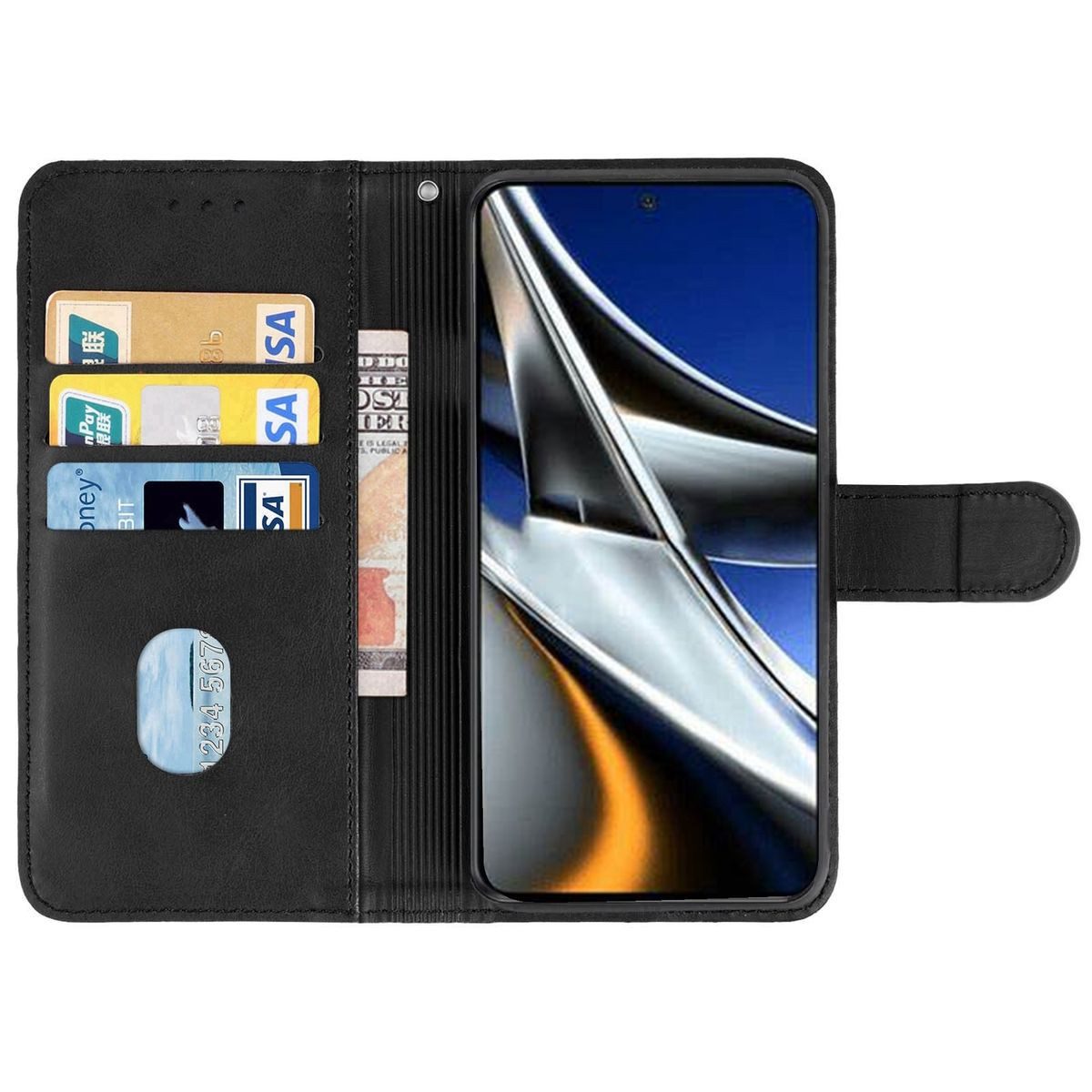 König Design Handyhülle Xiaomi Poco X4 Pro 5G, Schutzhülle Schutztasche Case Cover Etuis Wallet Klapptasche Bookstyle
