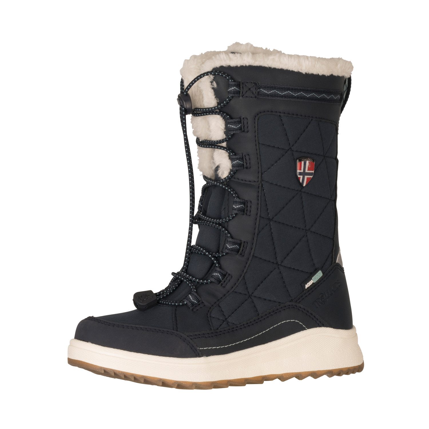 TROLLKIDS GIRLS ARENDAL WINTER BOOTS PRO Winterstiefel wasserdicht, mit profiliertem Gummi-Laufsohlenmaterial, für Kinder