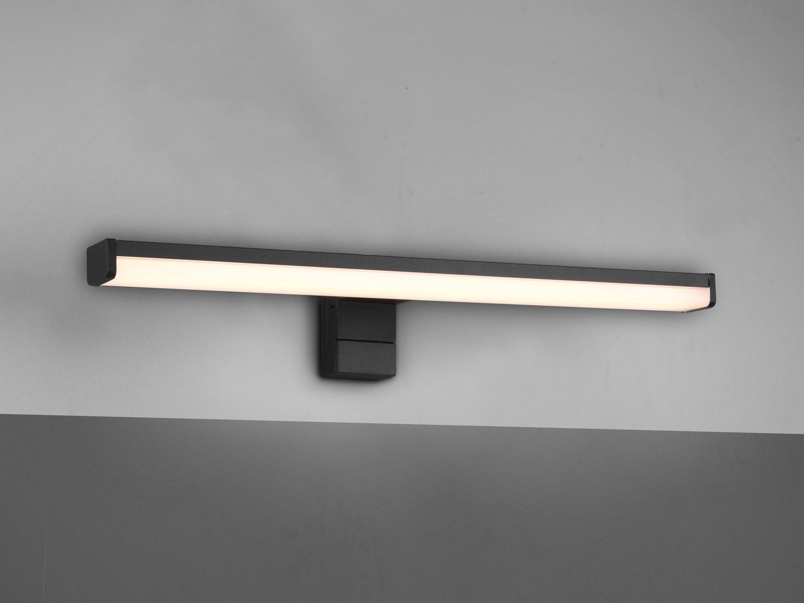 TRIO Leuchten LED Spiegelleuchte, LED fest integriert, Warmweiß, Badlampe für Spiegel mit 3 verschiedenen Montagehalterungen, B: 40cm