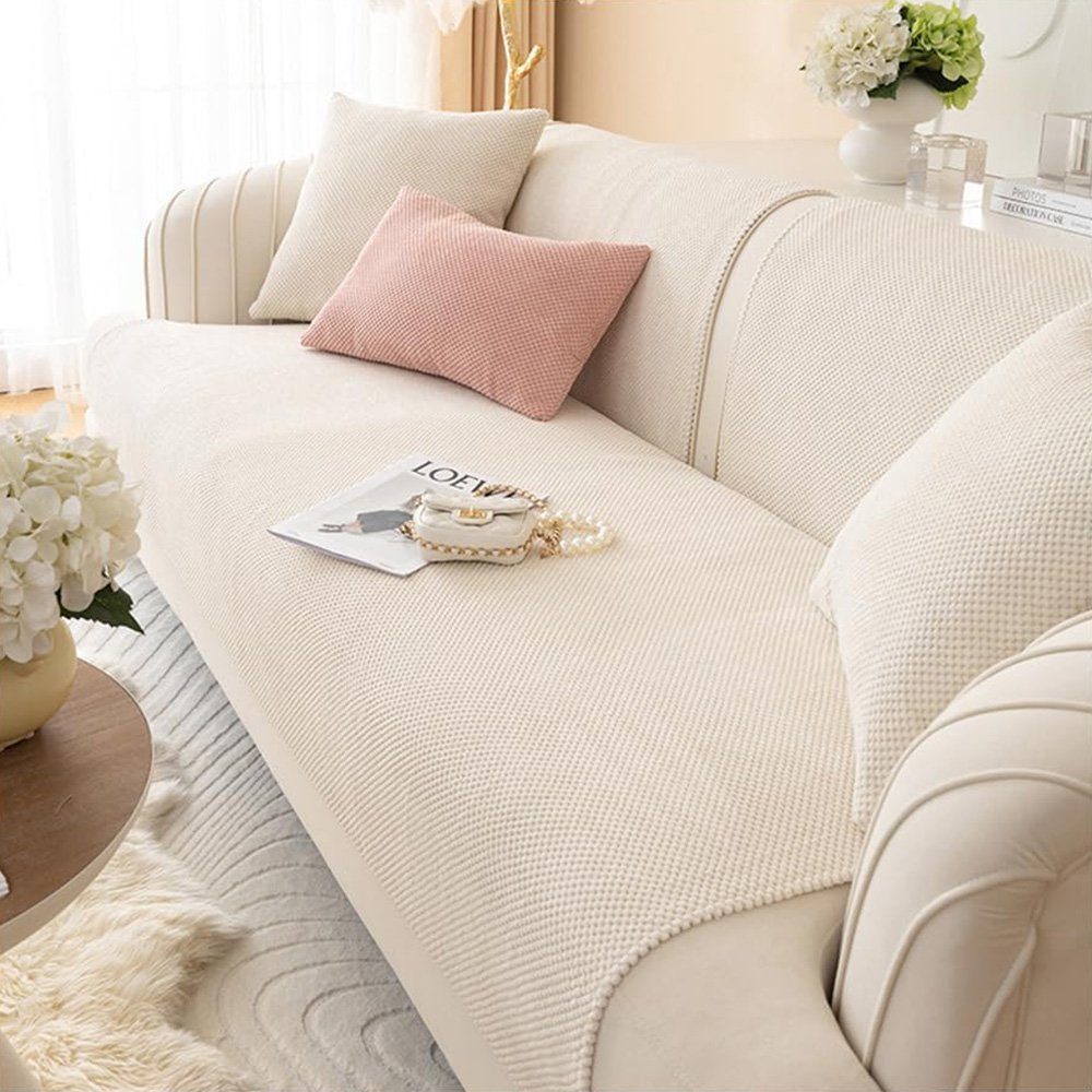 NUODWELL Sofabezug Sofabezug, sofaschutz 2 3 4-Seater L Shape rutschfeste Sofaschoner