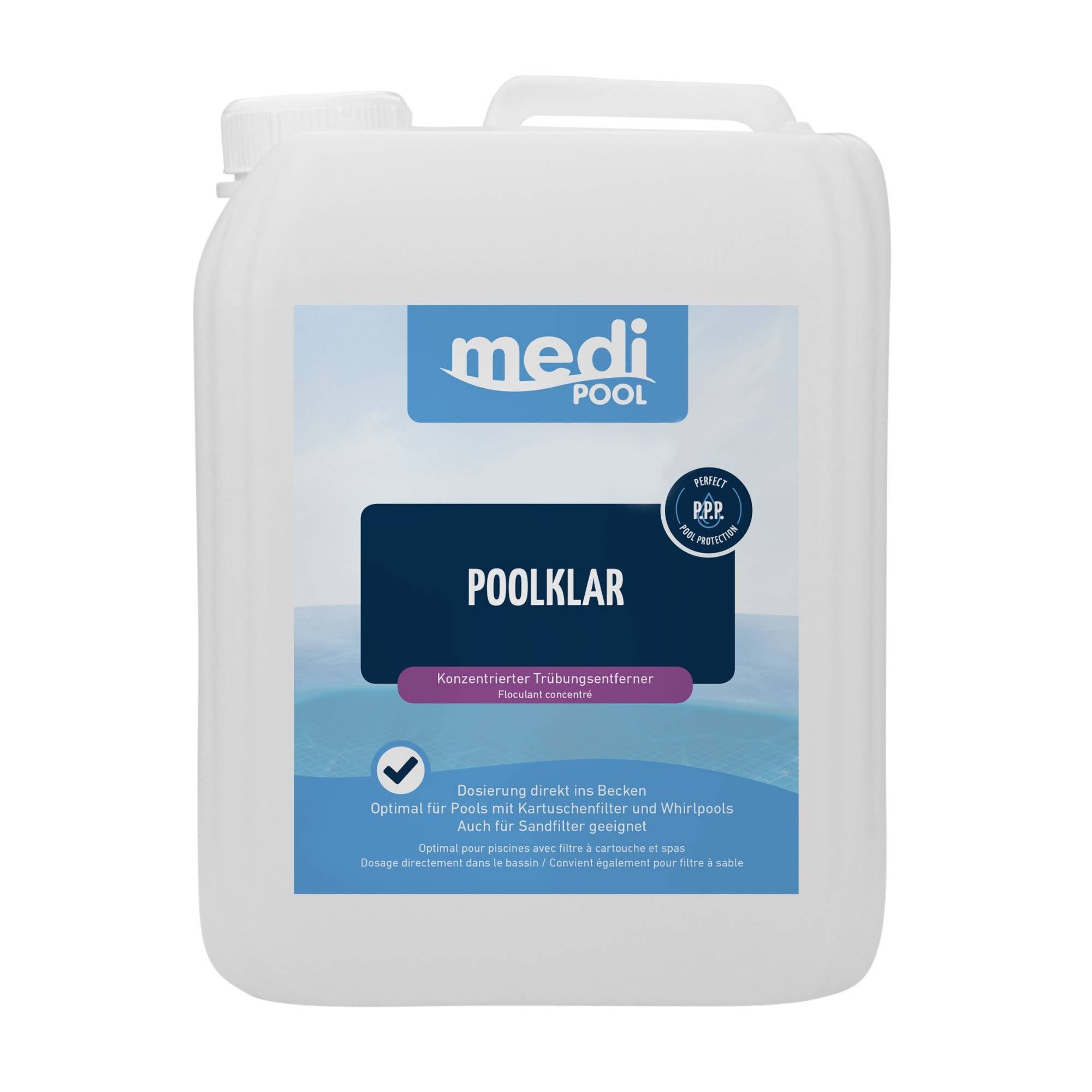 mediPOOL Poolpflege mediPool - PoolKlar 5,0 l Flockungsmittel