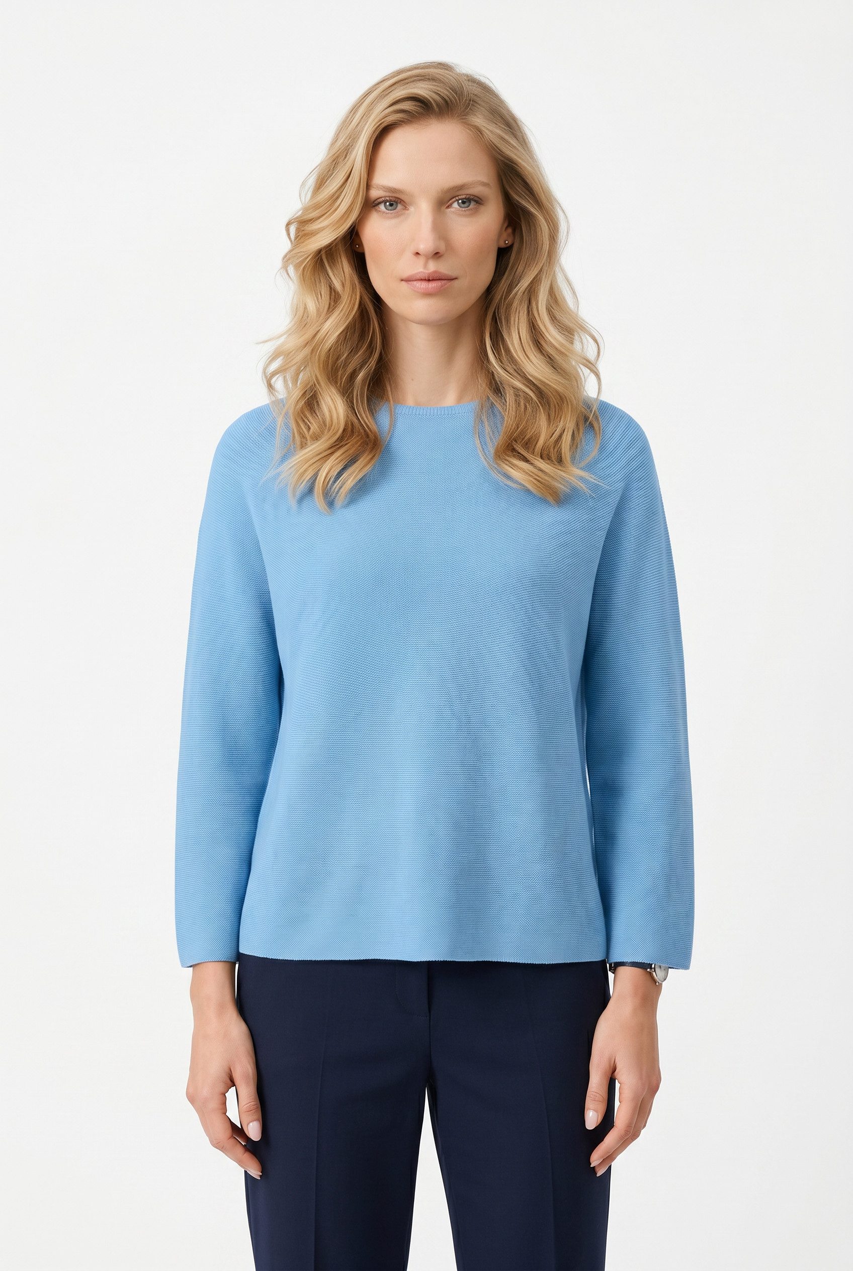 RICHROYAL Langarmshirt Regular fit mit Rundhalsausschnitt