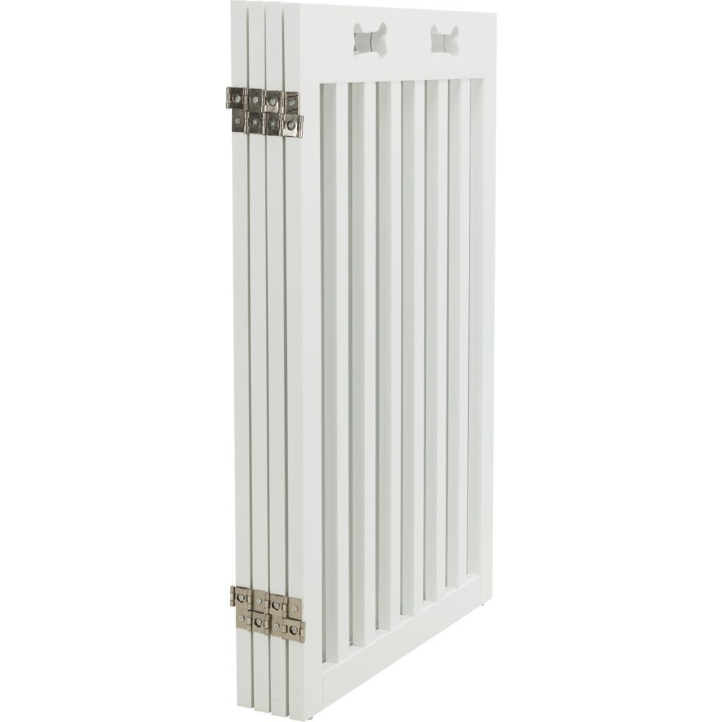 TRIXIE Absperrgitter Hunde-Absperrgitter, 4-teilig - weiß - 60–160 × 75 cm