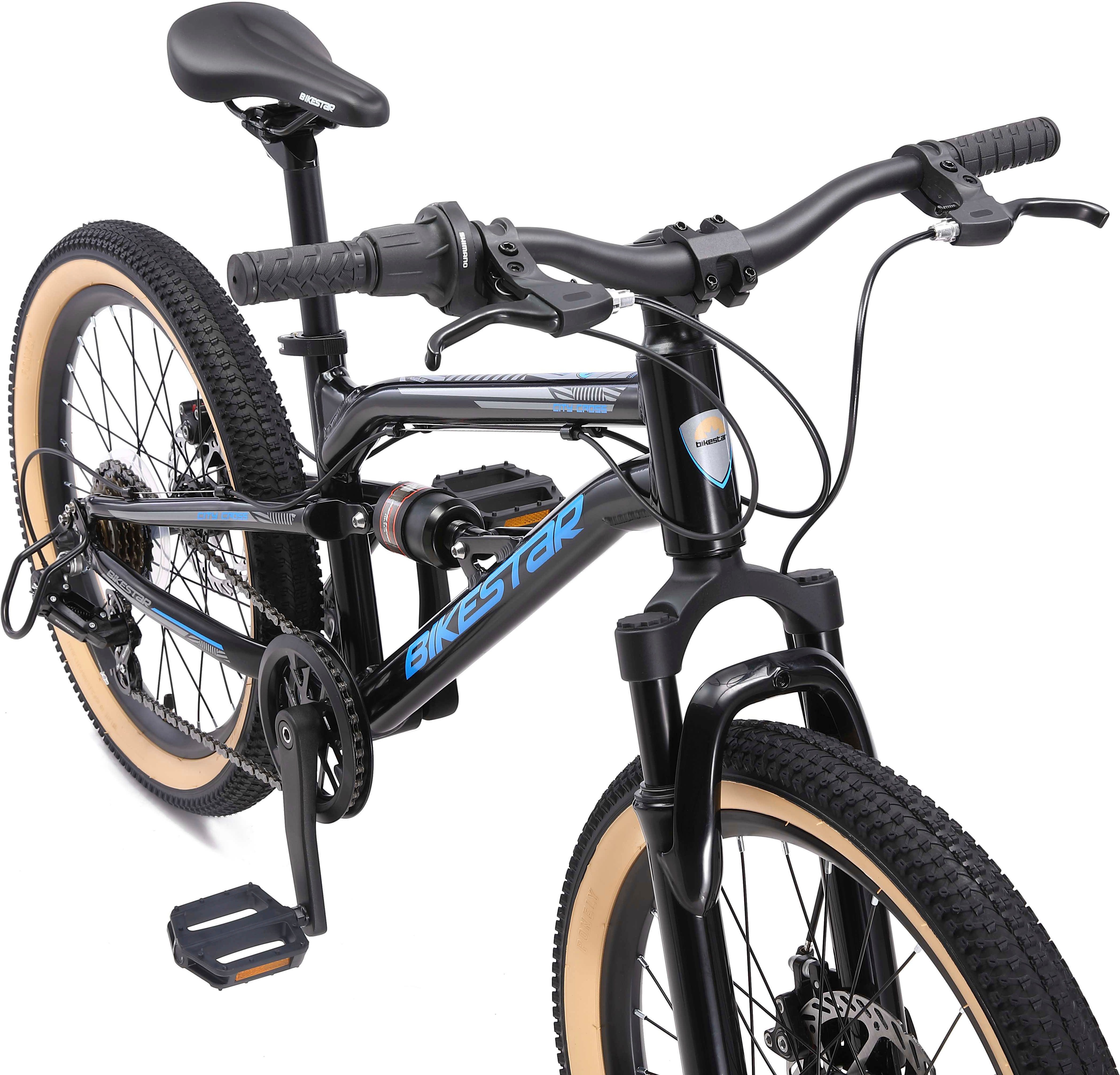 Bikestar youth bicycle, 7-speed Shimano RD-TY21 derailleur, derailleur gears