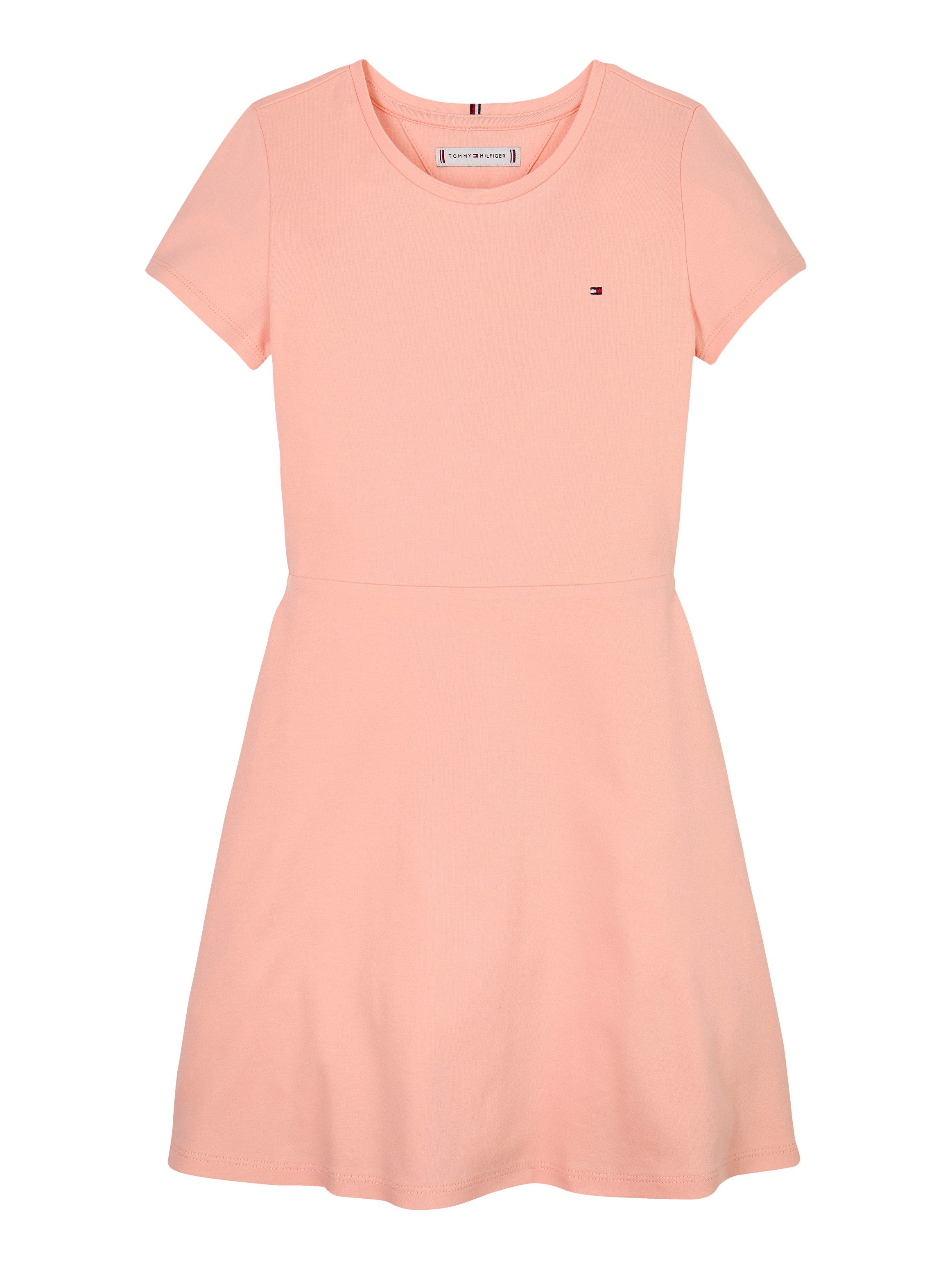 Tommy Hilfiger Skaterkleid ESSENTIAL SKATER DRESS SS mit schwingendem Rock, mit Logostickerei