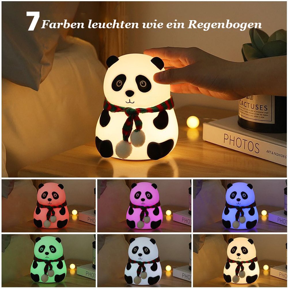 Qualra LED Nachtlicht Silikon LED Nachtlicht Pandabär Design Kinder Nachtti günstig online kaufen