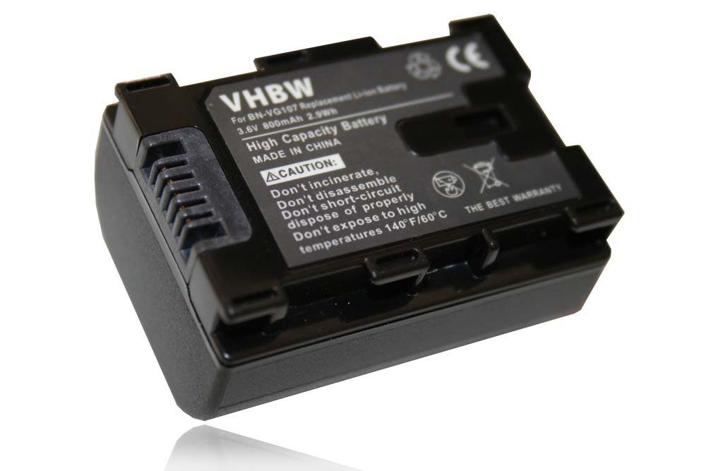 vhbw passend für JVC GZ-MG980-A, GZ-MG980-R, GZ-MG980-S, GZ-MS110, Kamera-Akku 800 mAh