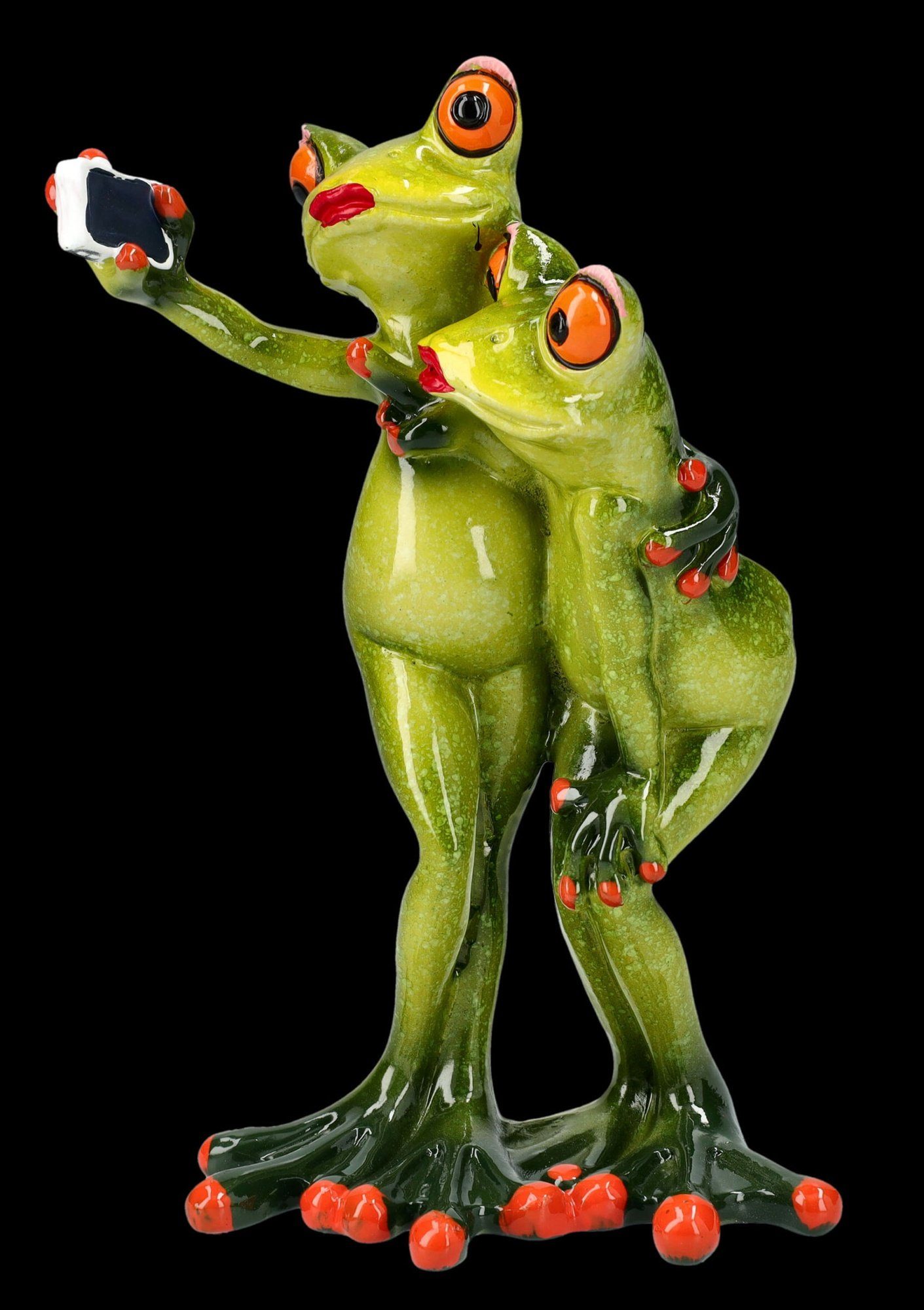 Dekoration spaßige Selfie GmbH Figur Figuren Dekofigur Lustige Tierfigur Shop Frosch - Liebespaar